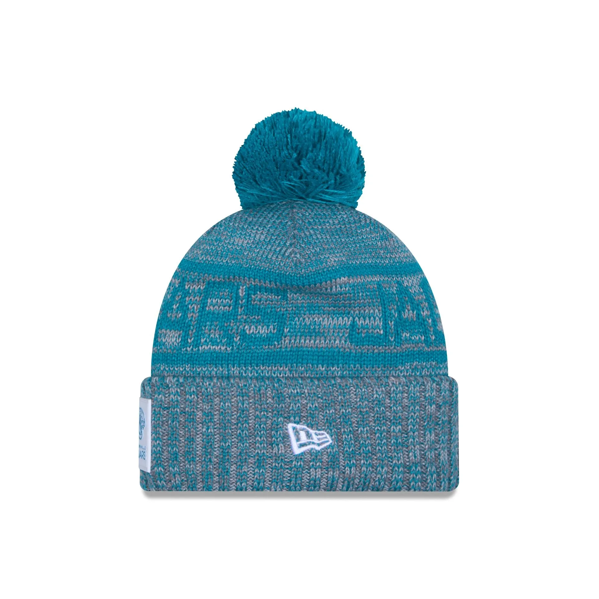 Jacksonville Jaguars 2025 Sideline Cold Weather Gray Pom Knit Hat sold by New Era product image thumbnail 2