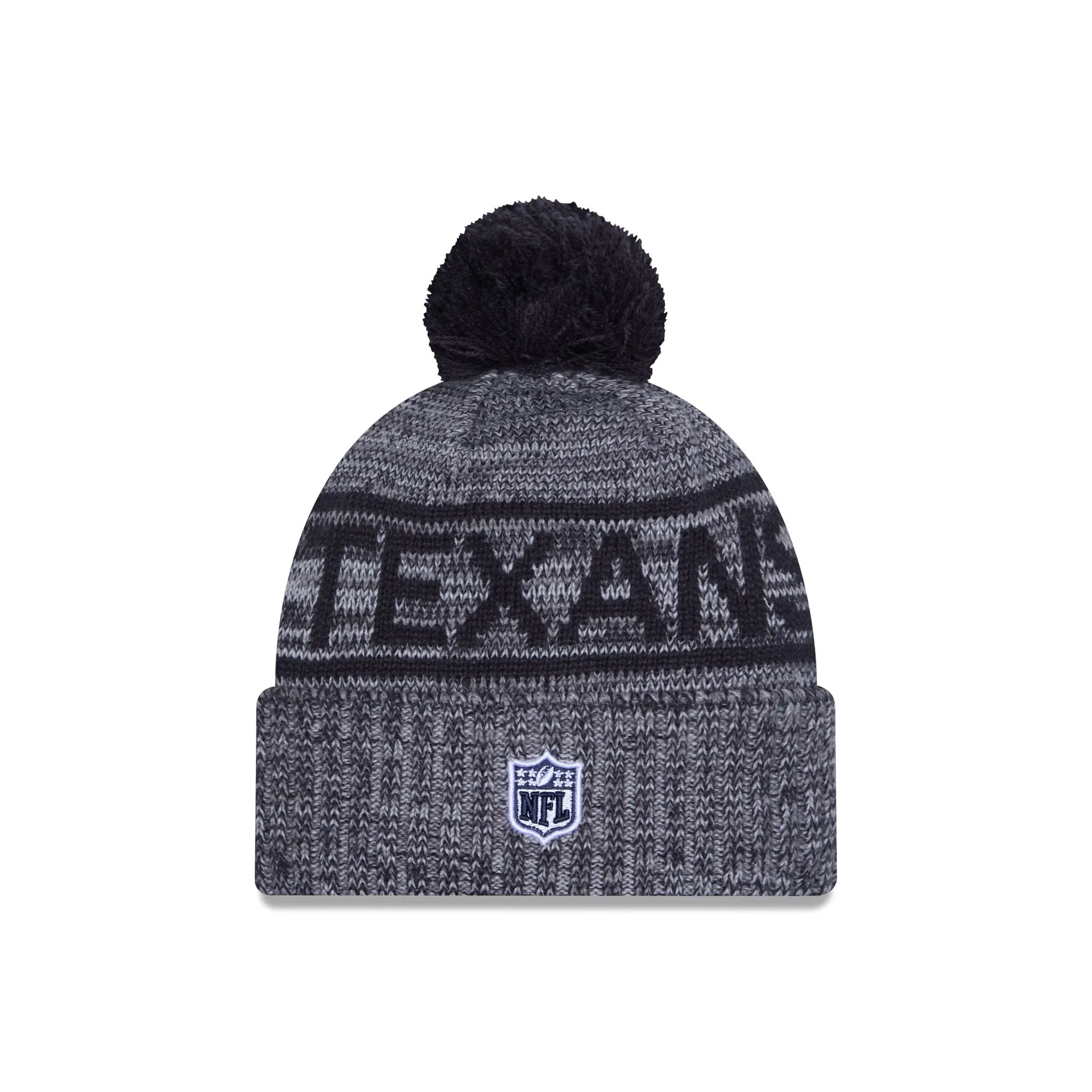 Houston Texans 2025 Sideline Cold Weather Gray Pom Knit Hat sold by New Era product image thumbnail 3