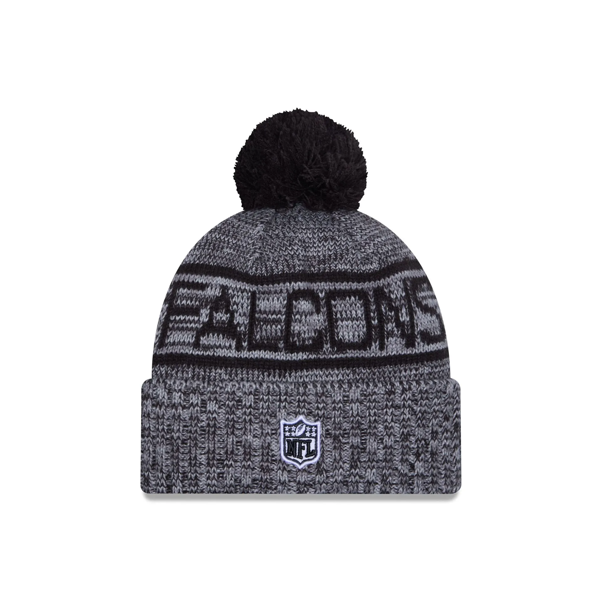 Atlanta Falcons 2025 Sideline Cold Weather Gray Pom Knit Hat sold by New Era product image thumbnail 3