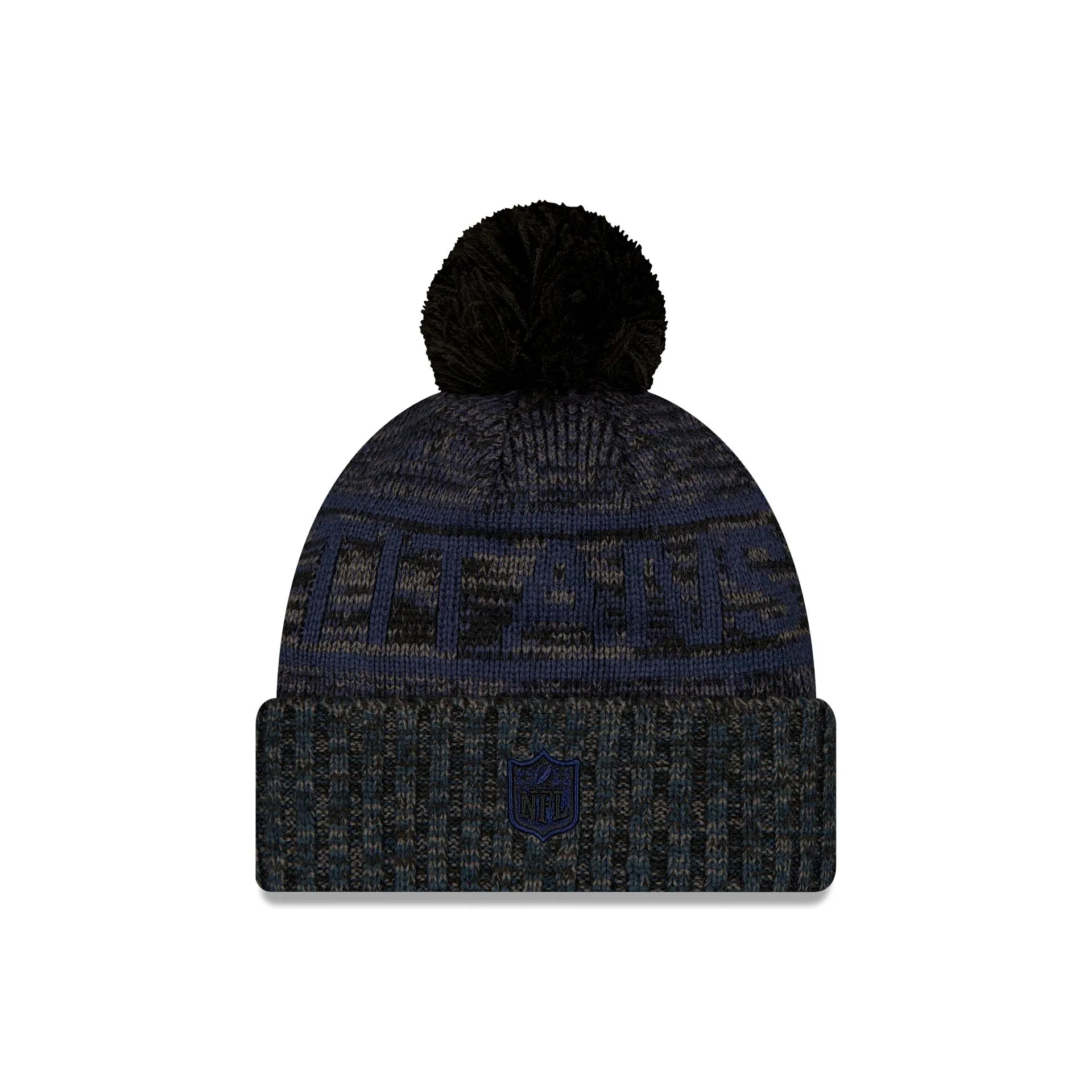 Tennessee Titans 2025 Sideline Cold Weather Black Pom Knit Hat sold by New Era product image thumbnail 2