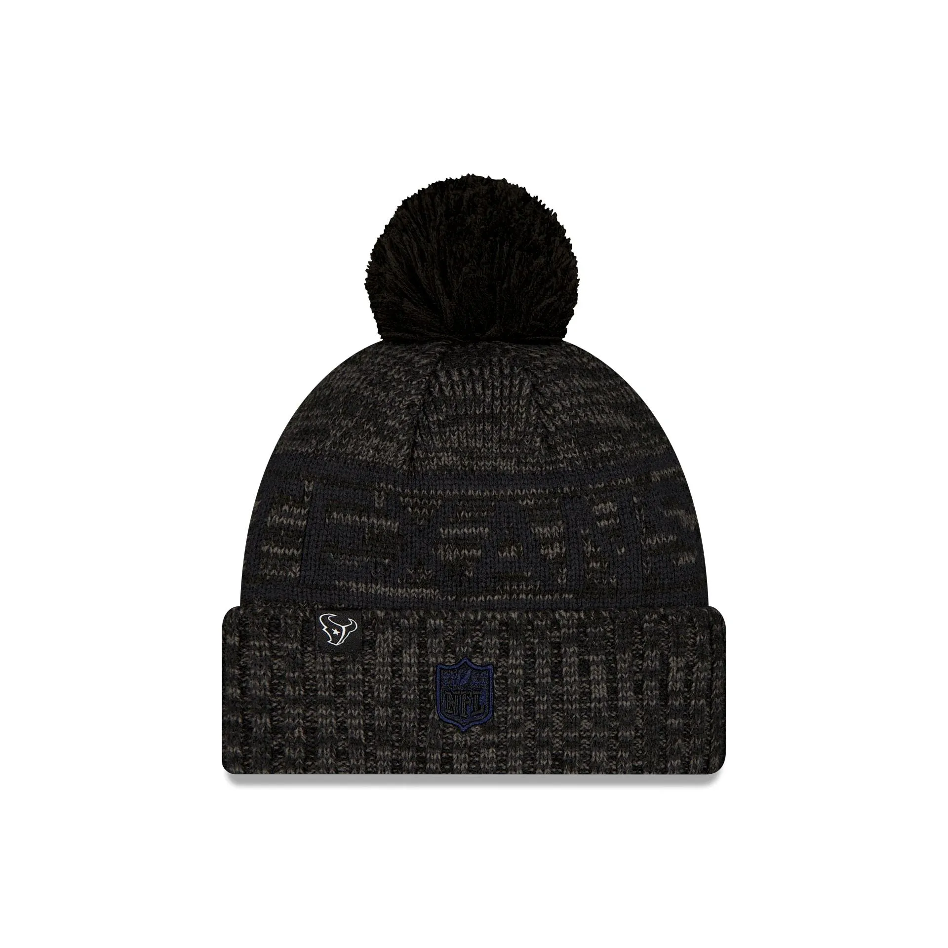 Houston Texans 2025 Sideline Cold Weather Black H Pom Knit Hat sold by New Era product image thumbnail 2