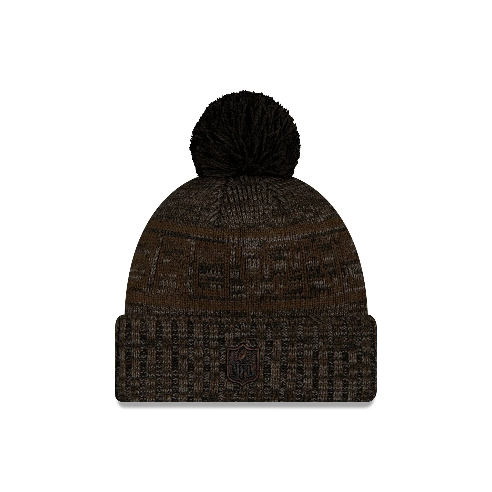 Cleveland Browns 2025 Sideline Cold Weather Black Pom Knit Hat sold by New Era product image thumbnail 2