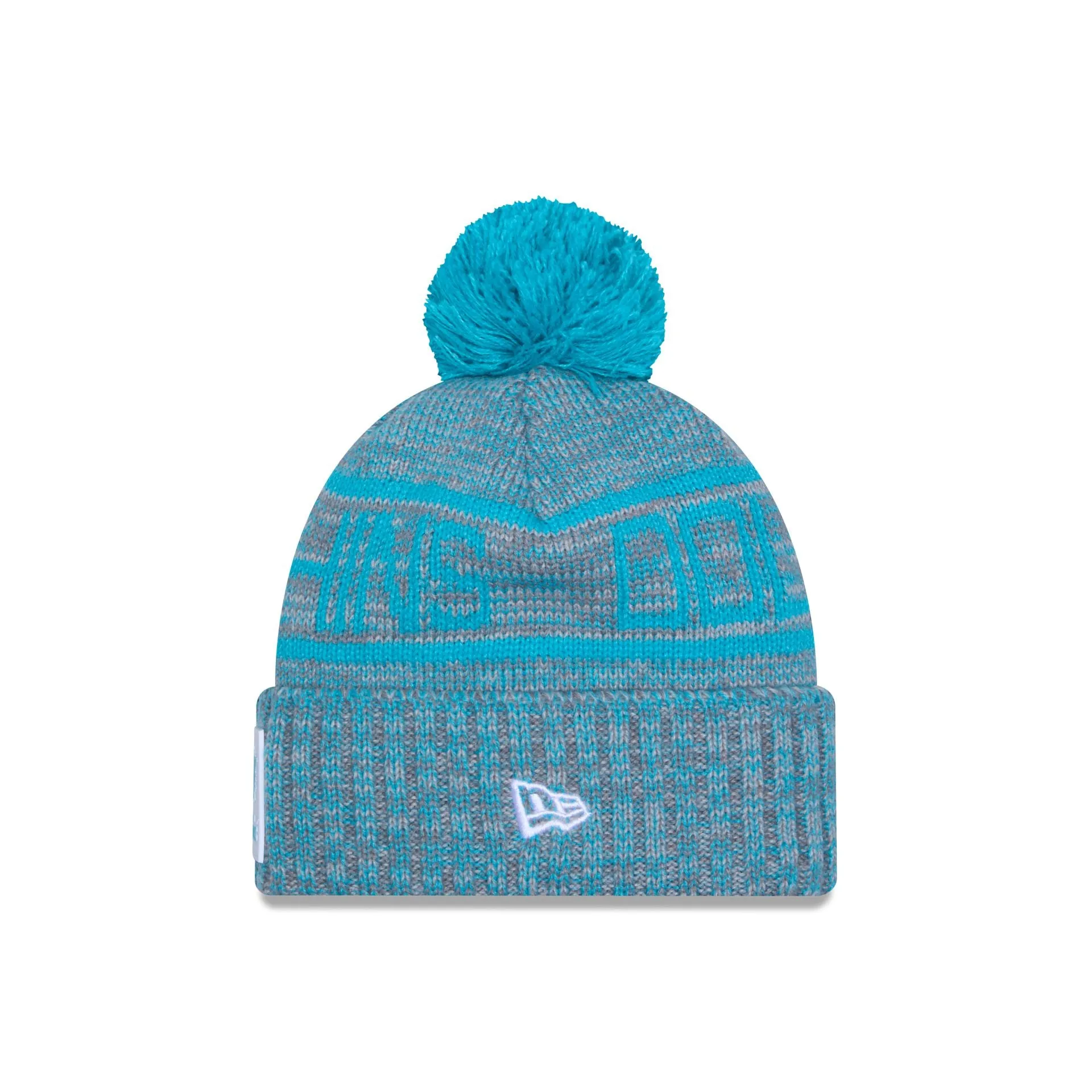 Miami Dolphins 2025 Sideline Cold Weather Gray Pom Knit Hat sold by New Era product image thumbnail 2