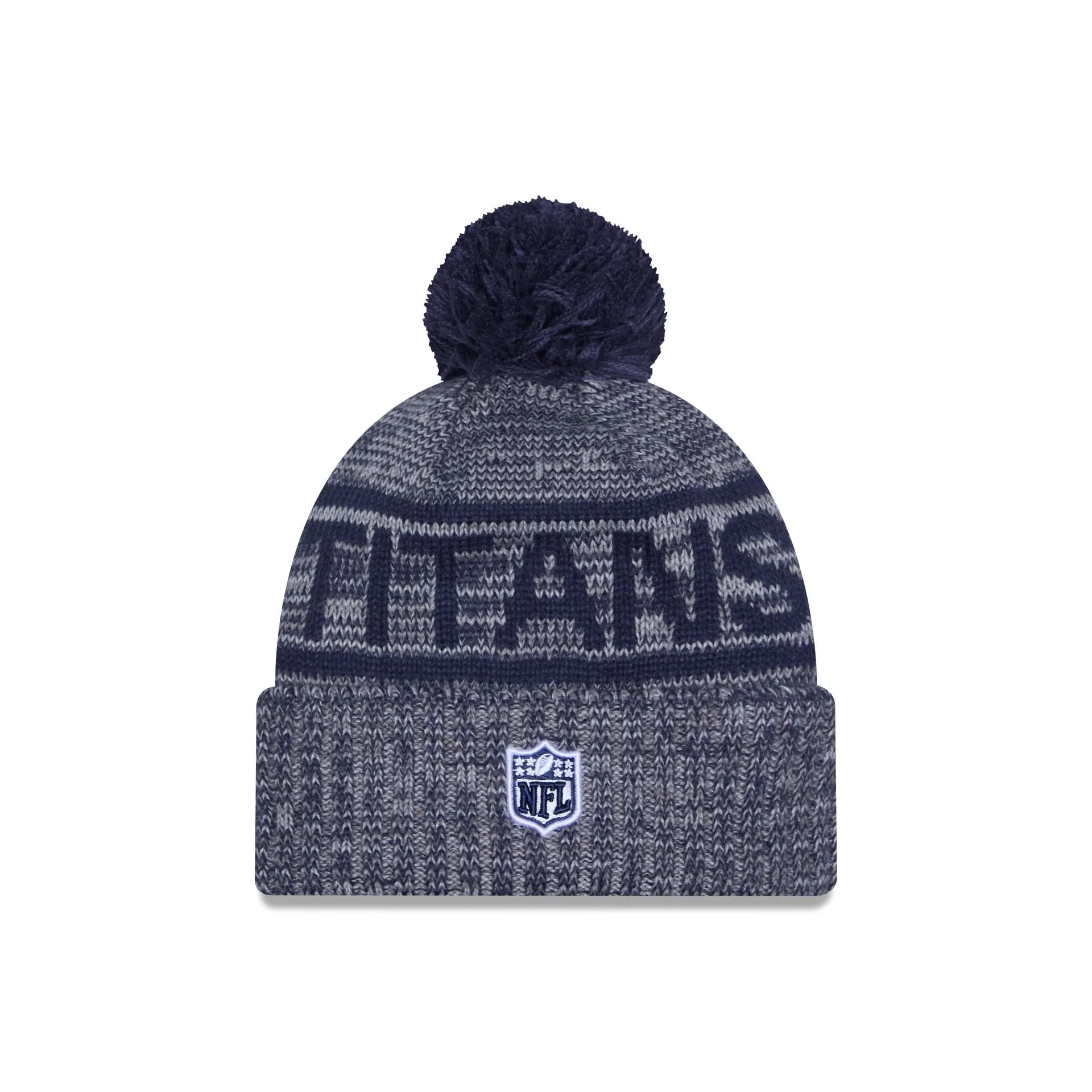 Tennessee Titans 2025 Sideline Cold Weather Gray Pom Knit Hat sold by New Era product image thumbnail 3