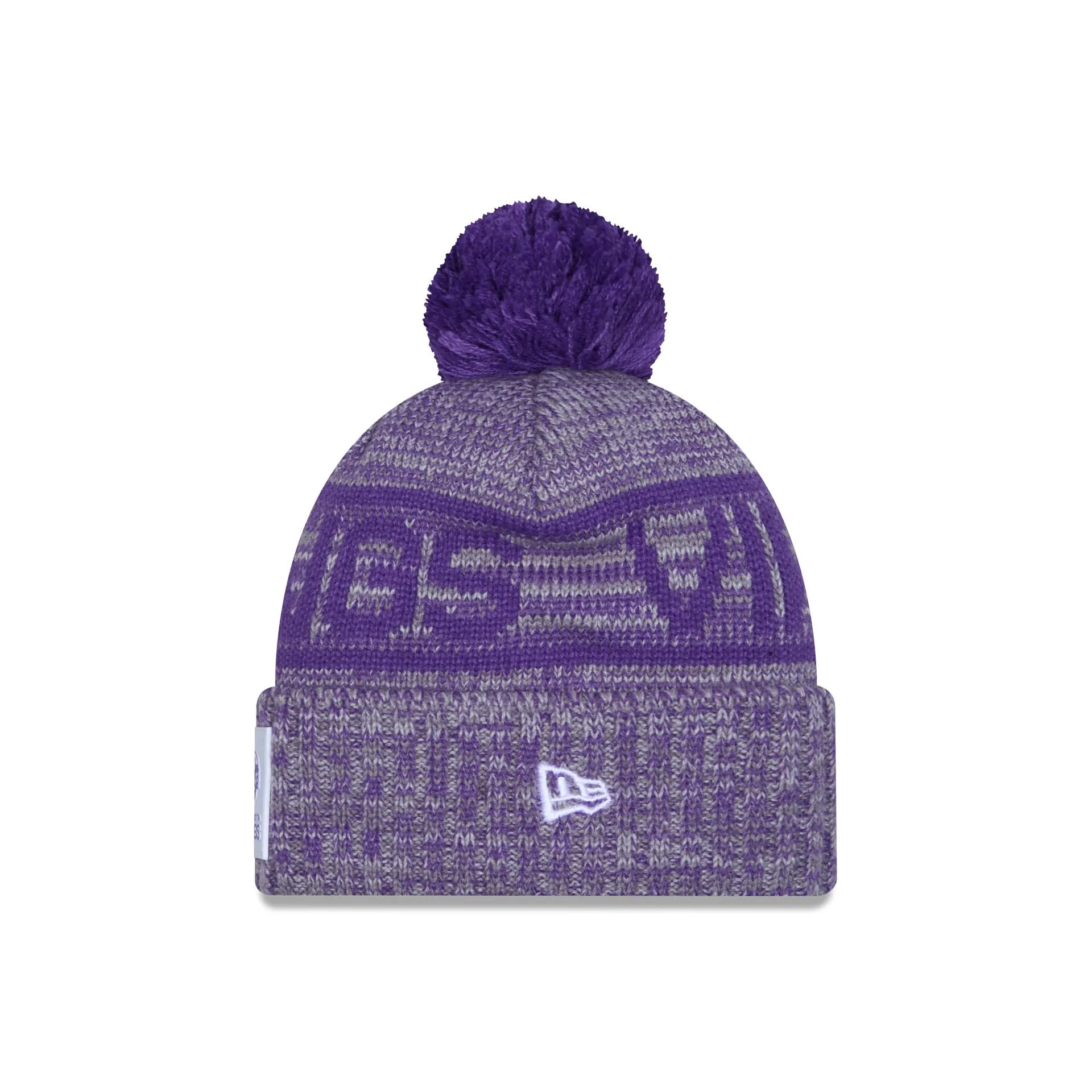 Minnesota Vikings 2025 Sideline Cold Weather Gray Pom Knit Hat sold by New Era product image thumbnail 2