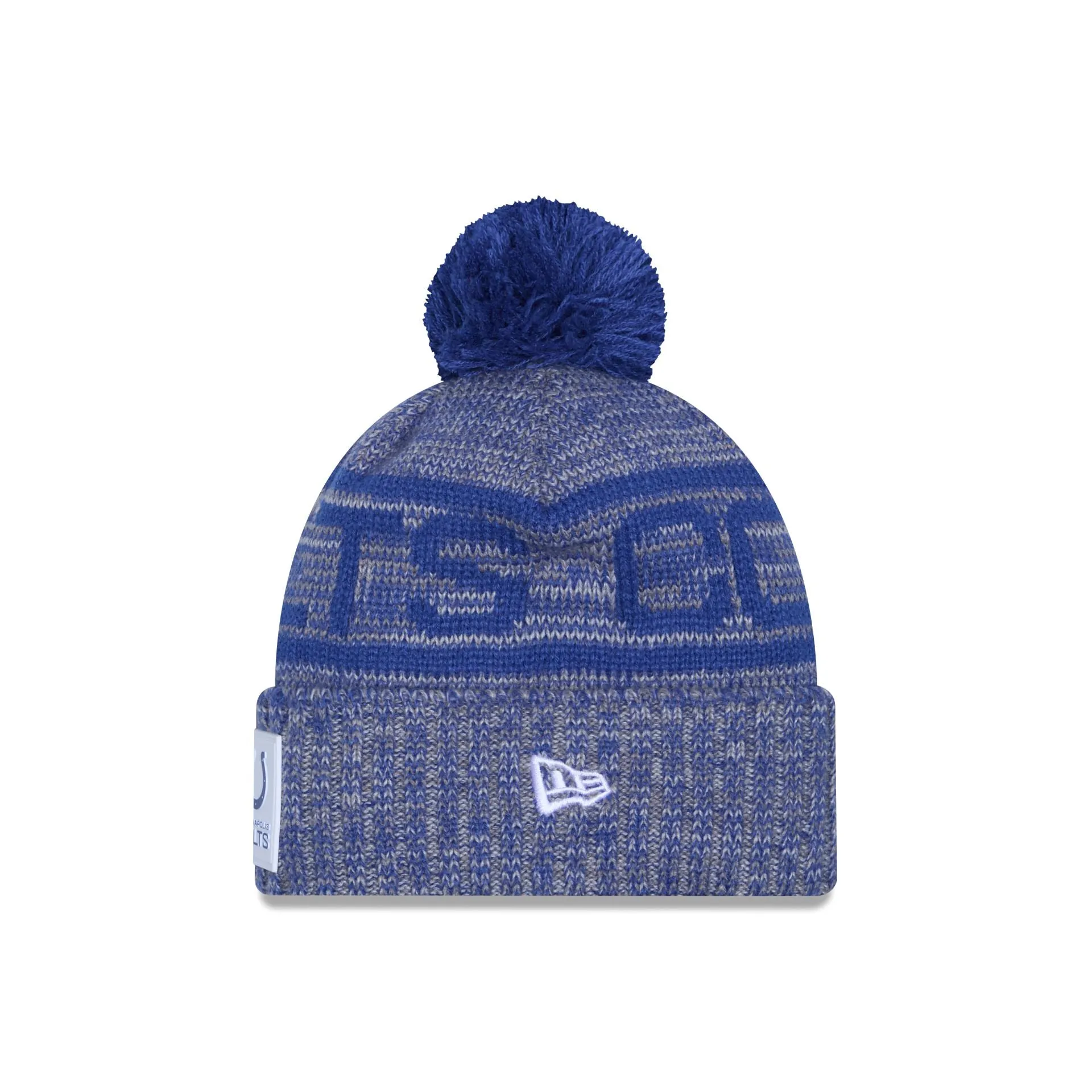 Indianapolis Colts 2025 Sideline Cold Weather Gray Pom Knit Hat sold by New Era product image thumbnail 2