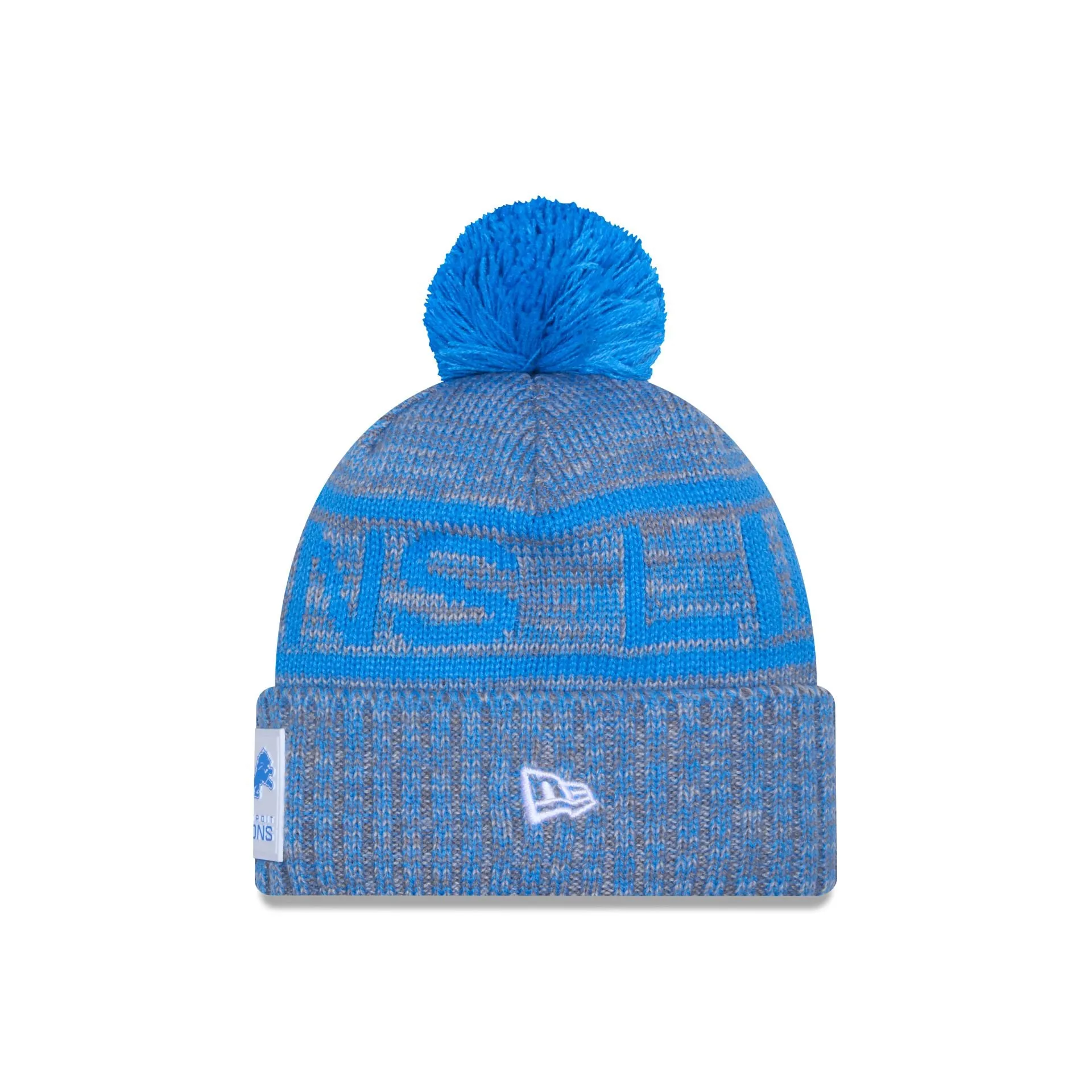 Detroit Lions 2025 Sideline Cold Weather Gray Pom Knit Hat sold by New Era product image thumbnail 2
