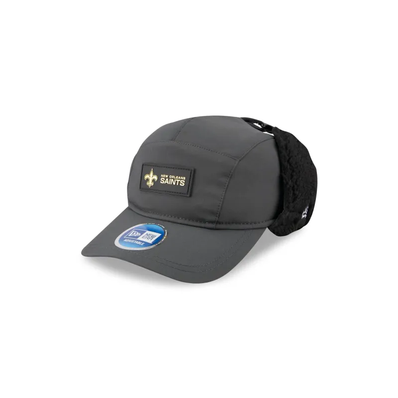 New Orleans Saints 2025 Sideline Cold Weather Steel Clouds Runner Dogear Adjustable Hat sold by New Era