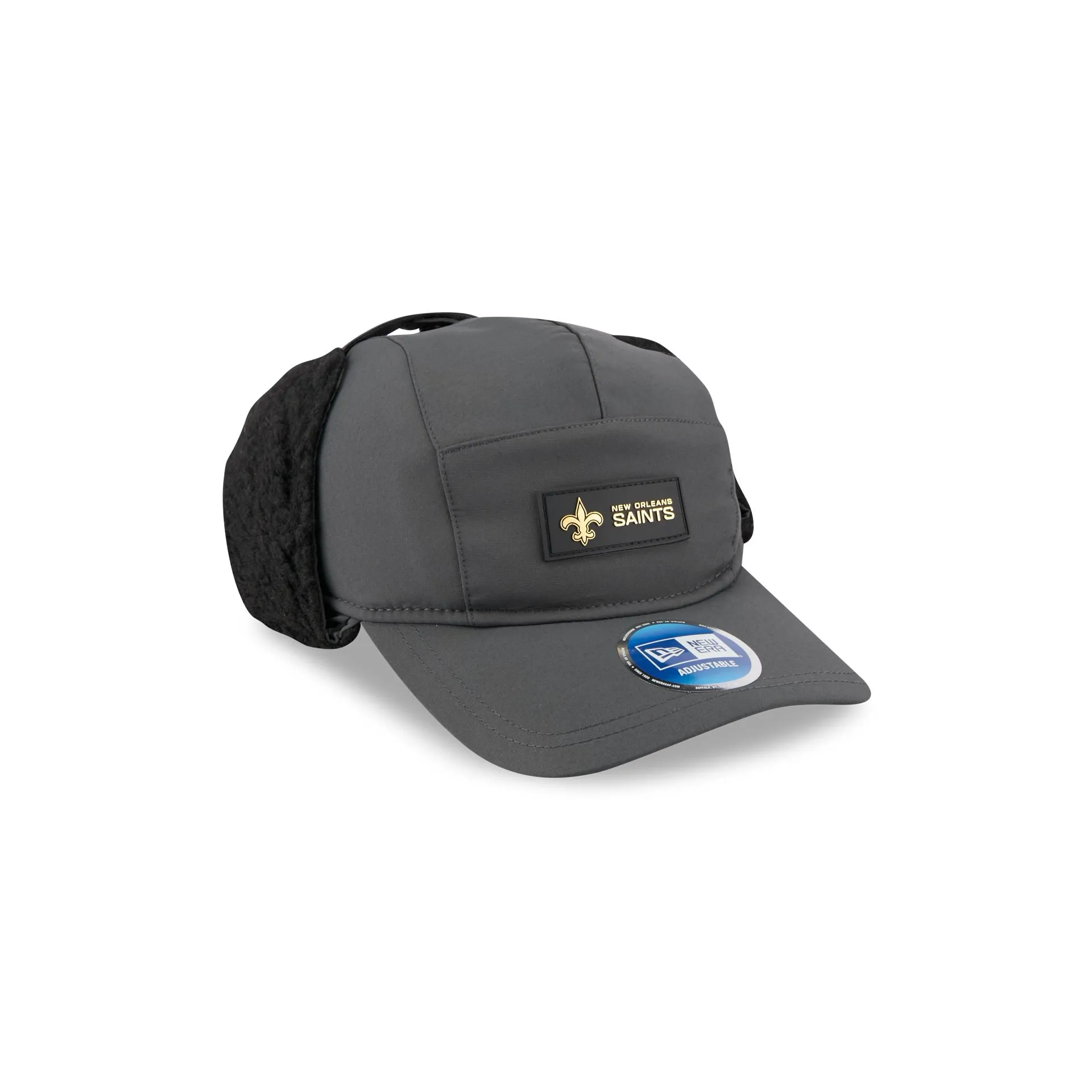 New Orleans Saints 2025 Sideline Cold Weather Steel Clouds Runner Dogear Adjustable Hat sold by New Era product image thumbnail 3