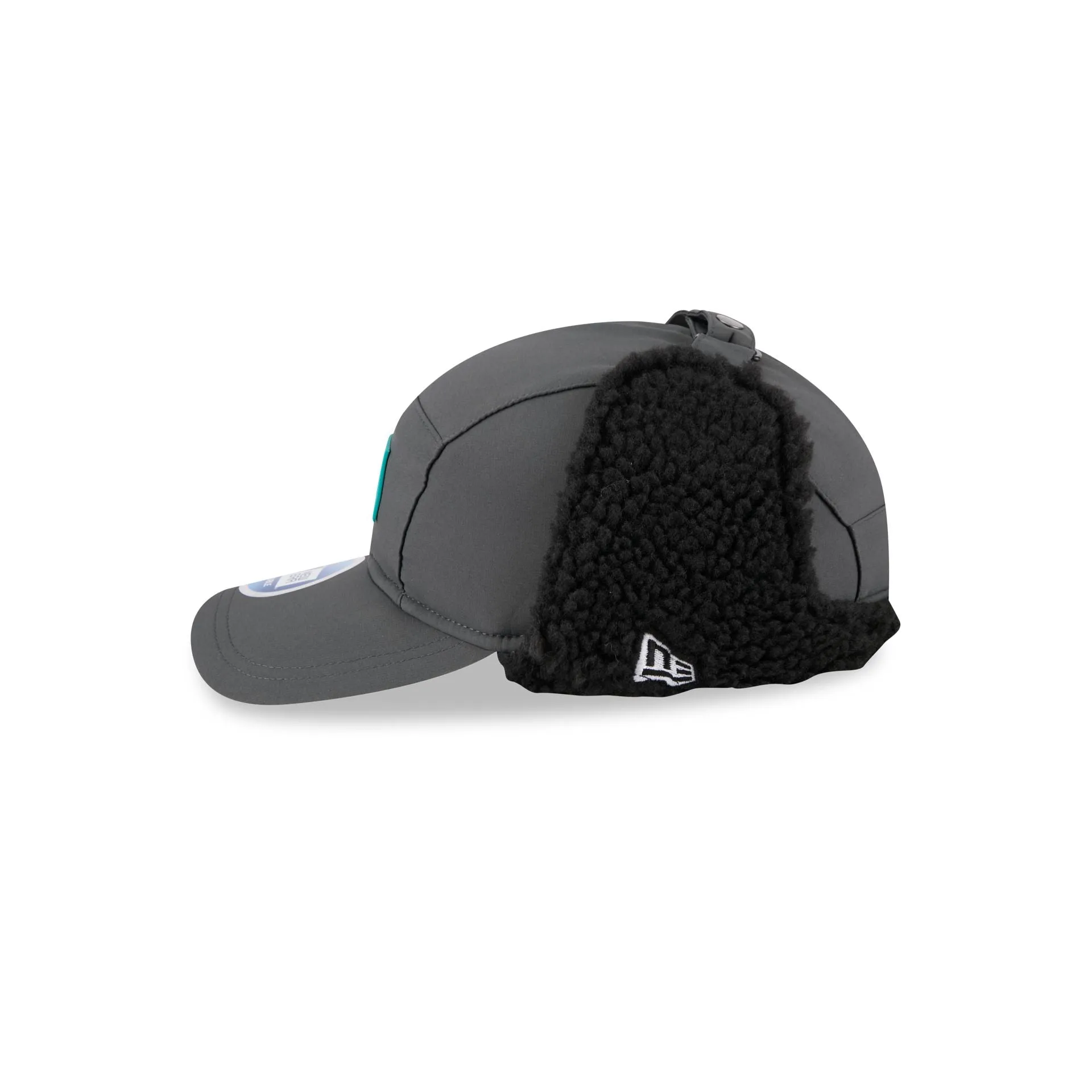 Miami Dolphins 2025 Sideline Cold Weather Steel Clouds Runner Dogear Adjustable Hat sold by New Era product image thumbnail 4