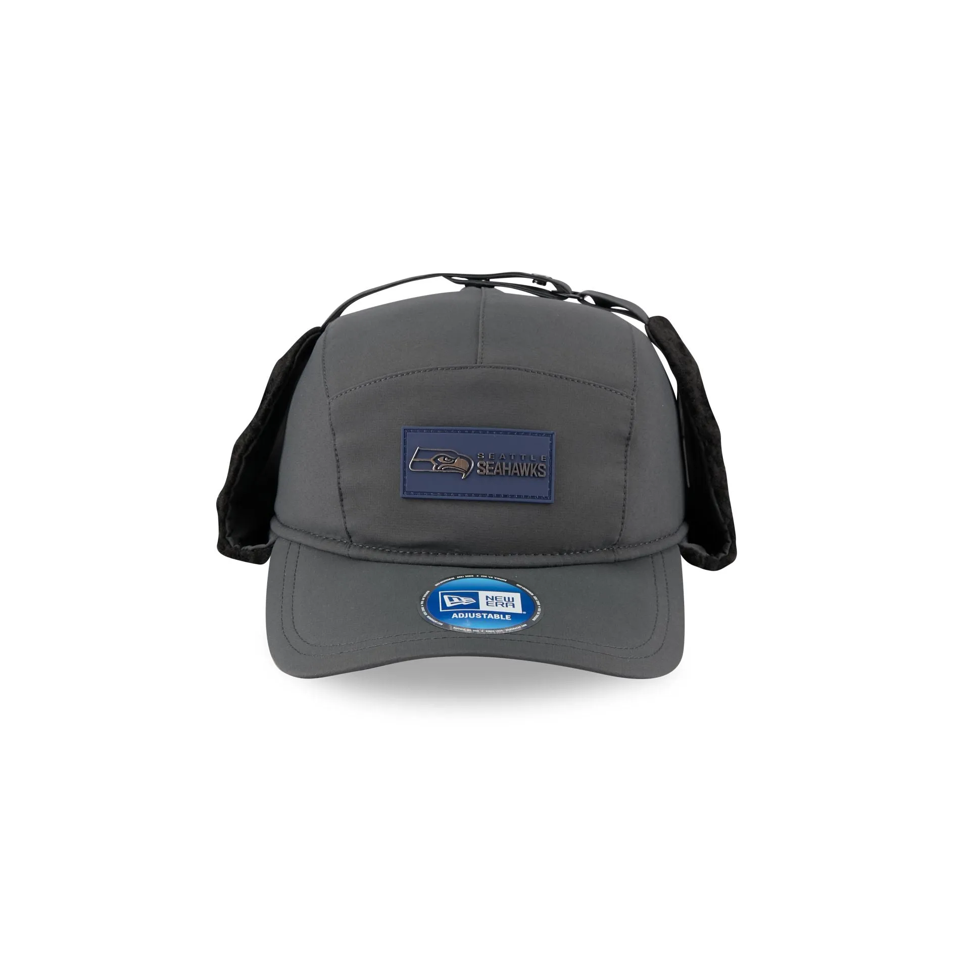 Seattle Seahawks 2025 Sideline Cold Weather Steel Clouds Runner Dogear Adjustable Hat sold by New Era product image thumbnail 2