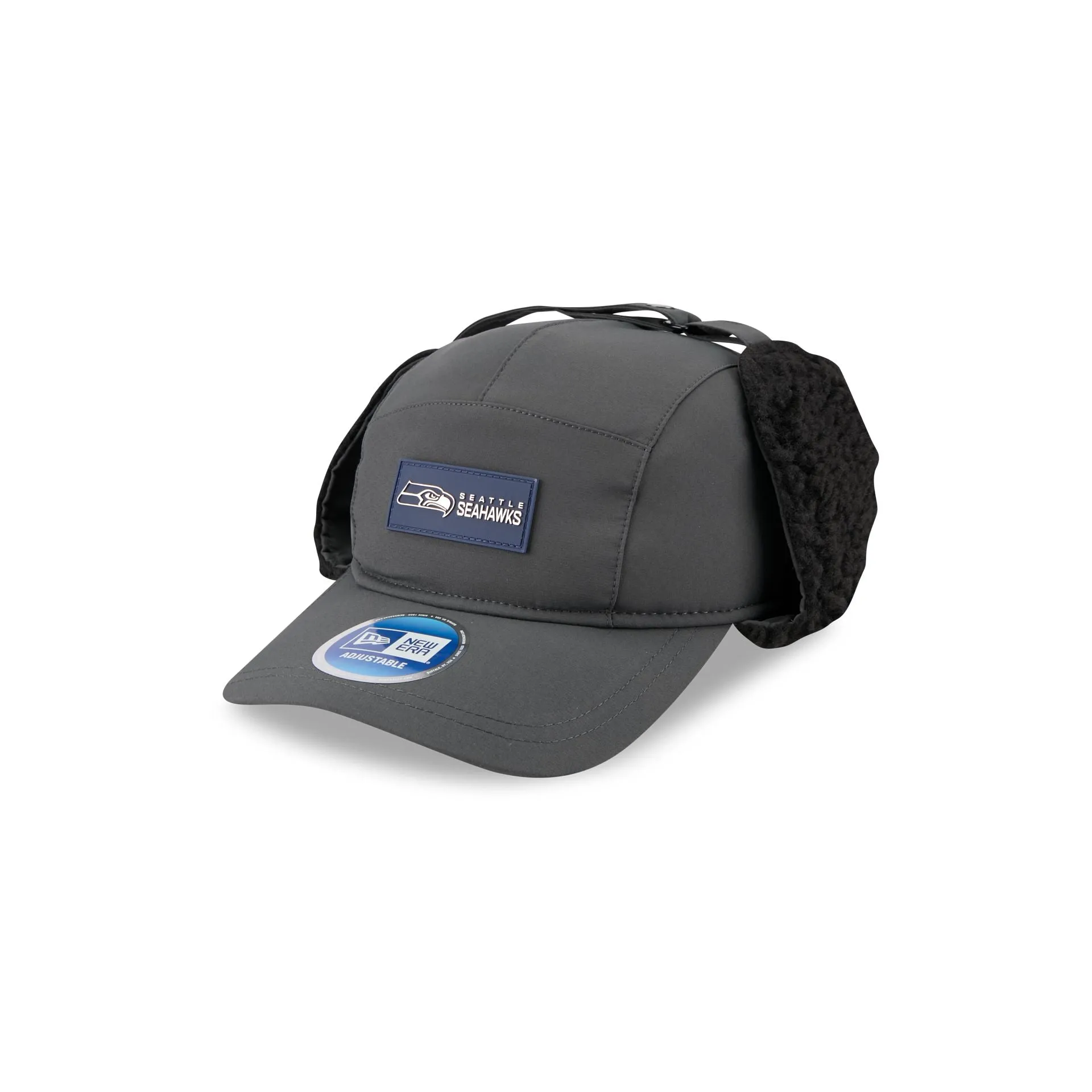 Seattle Seahawks 2025 Sideline Cold Weather Steel Clouds Runner Dogear Adjustable Hat sold by New Era