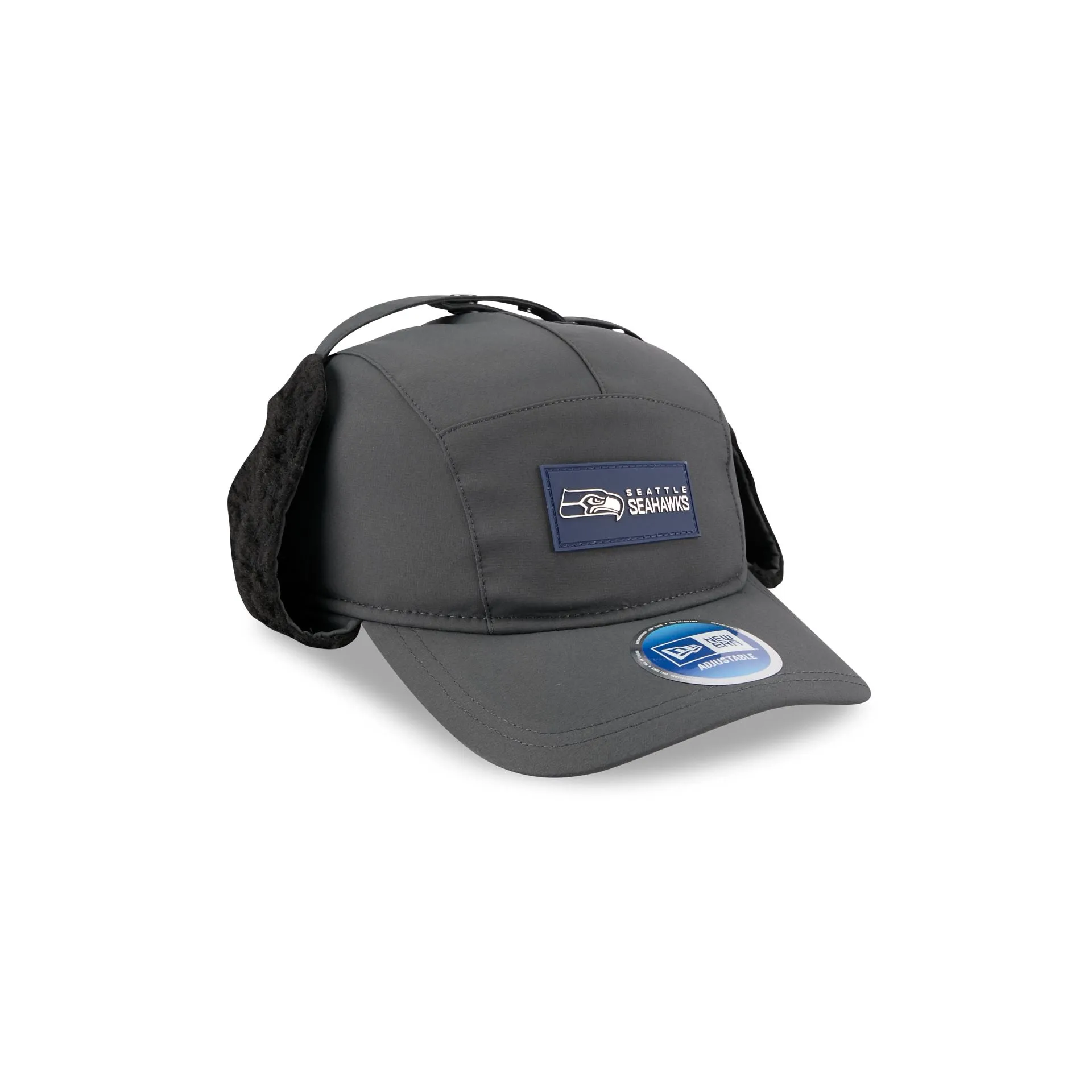 Seattle Seahawks 2025 Sideline Cold Weather Steel Clouds Runner Dogear Adjustable Hat sold by New Era product image thumbnail 3
