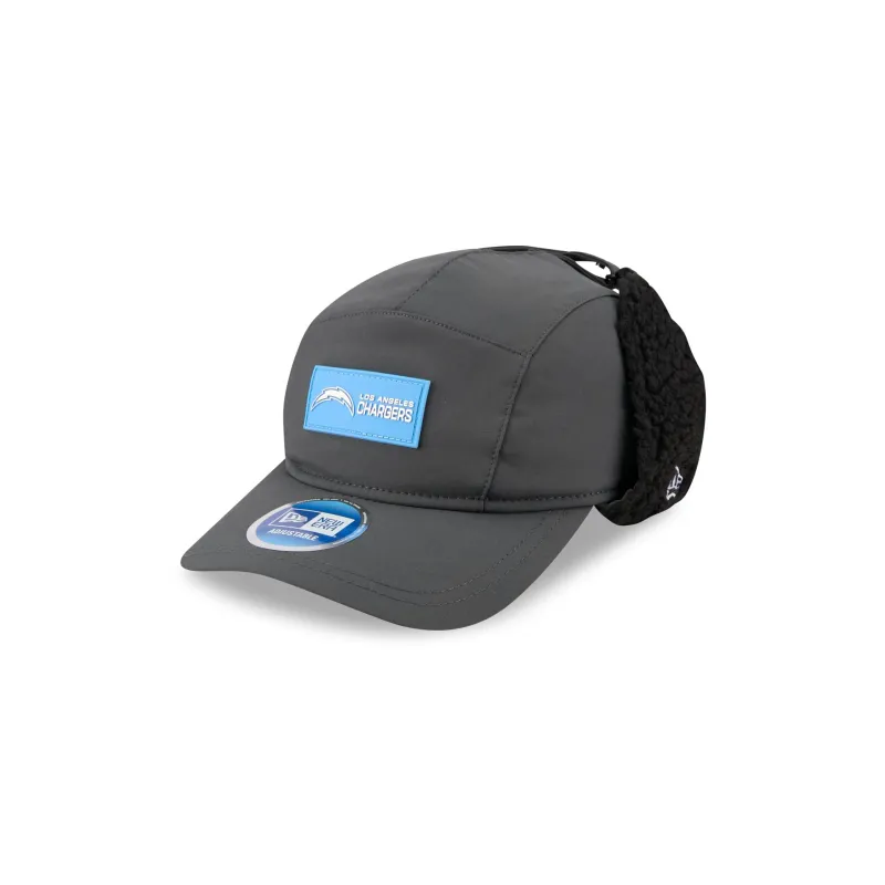 Los Angeles Chargers 2025 Sideline Cold Weather Steel Clouds Runner Dogear Adjustable Hat sold by New Era