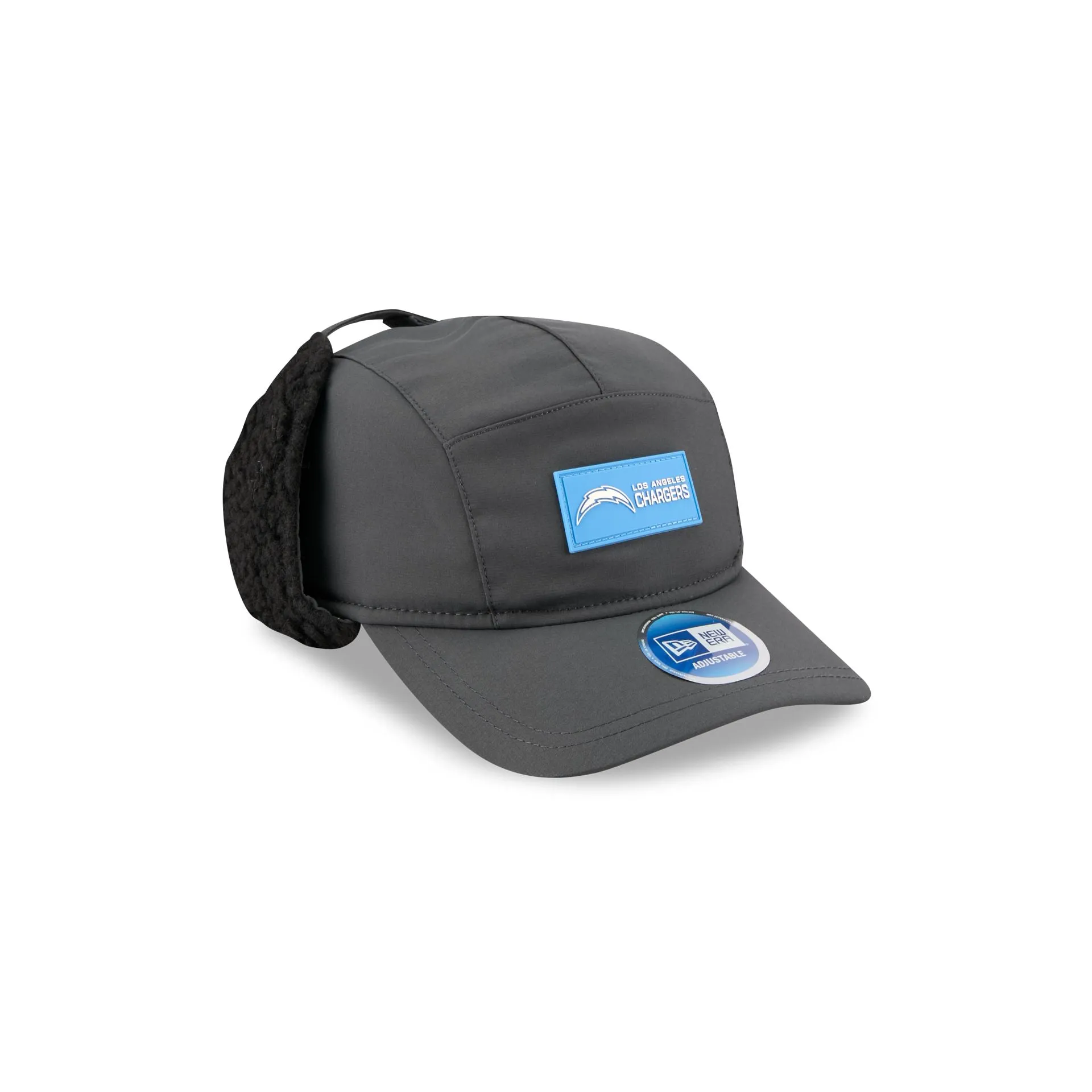 Los Angeles Chargers 2025 Sideline Cold Weather Steel Clouds Runner Dogear Adjustable Hat sold by New Era product image thumbnail 3
