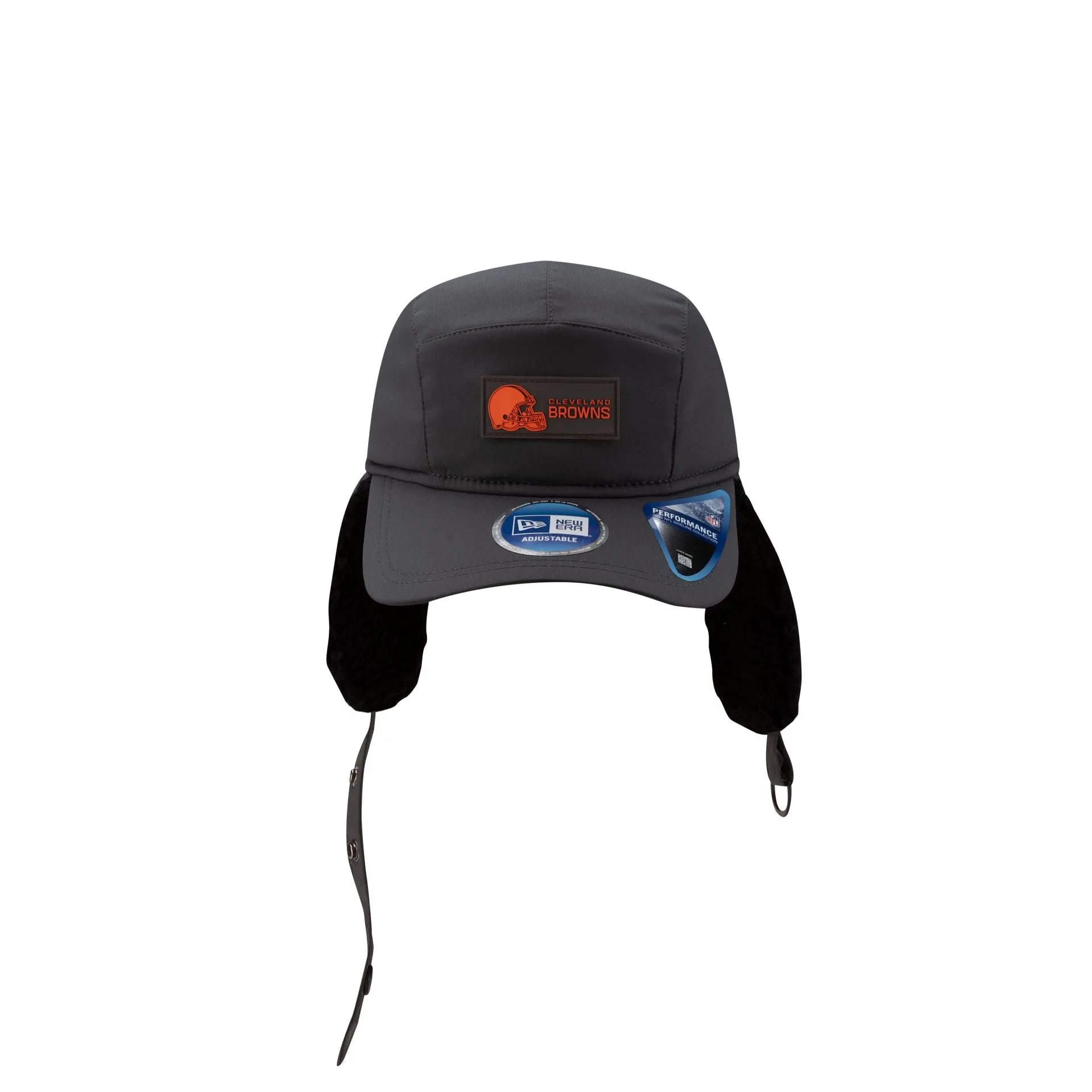Cleveland Browns 2025 Sideline Cold Weather Steel Clouds Runner Dogear Adjustable Hat sold by New Era product image thumbnail 5