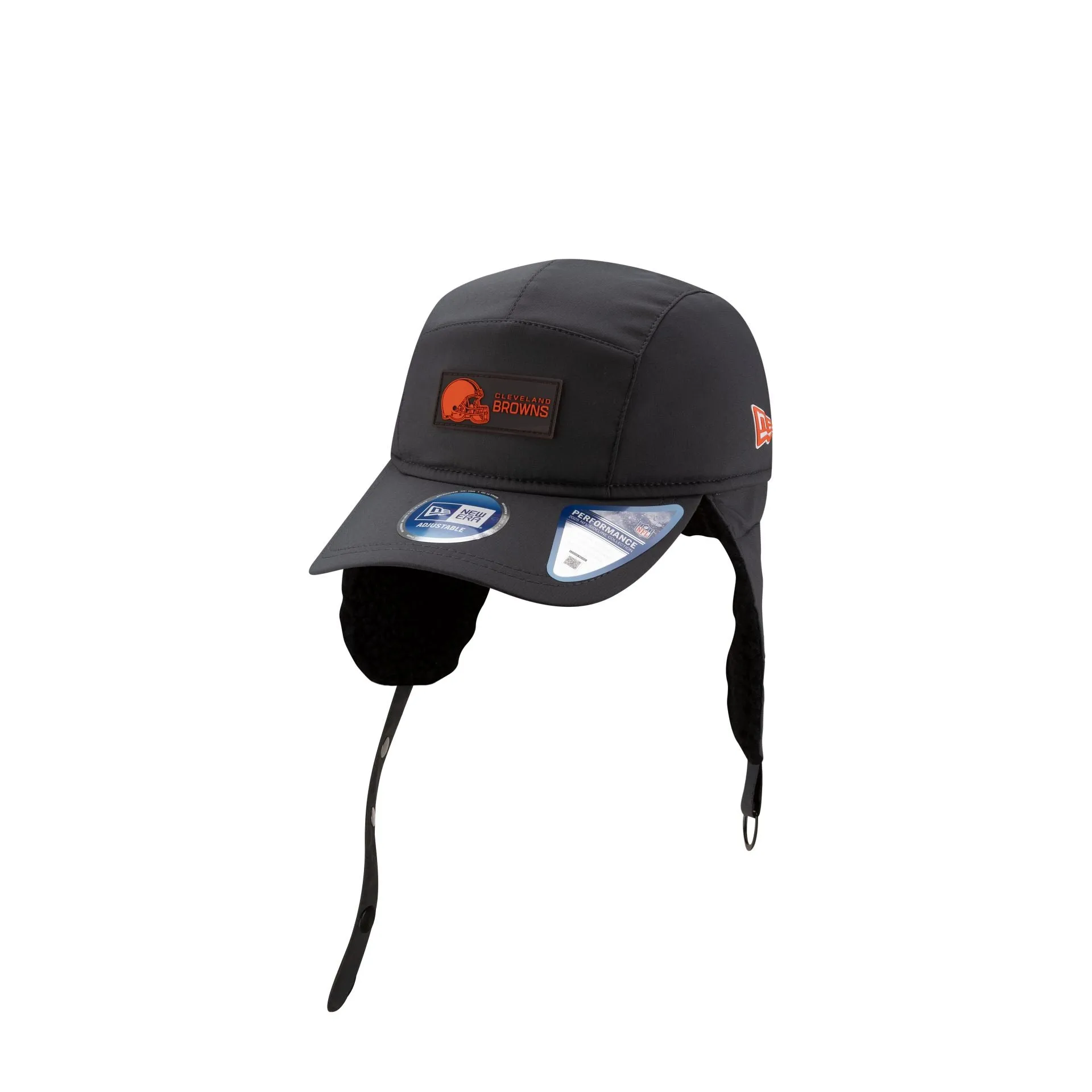 Cleveland Browns 2025 Sideline Cold Weather Steel Clouds Runner Dogear Adjustable Hat sold by New Era product image thumbnail 2