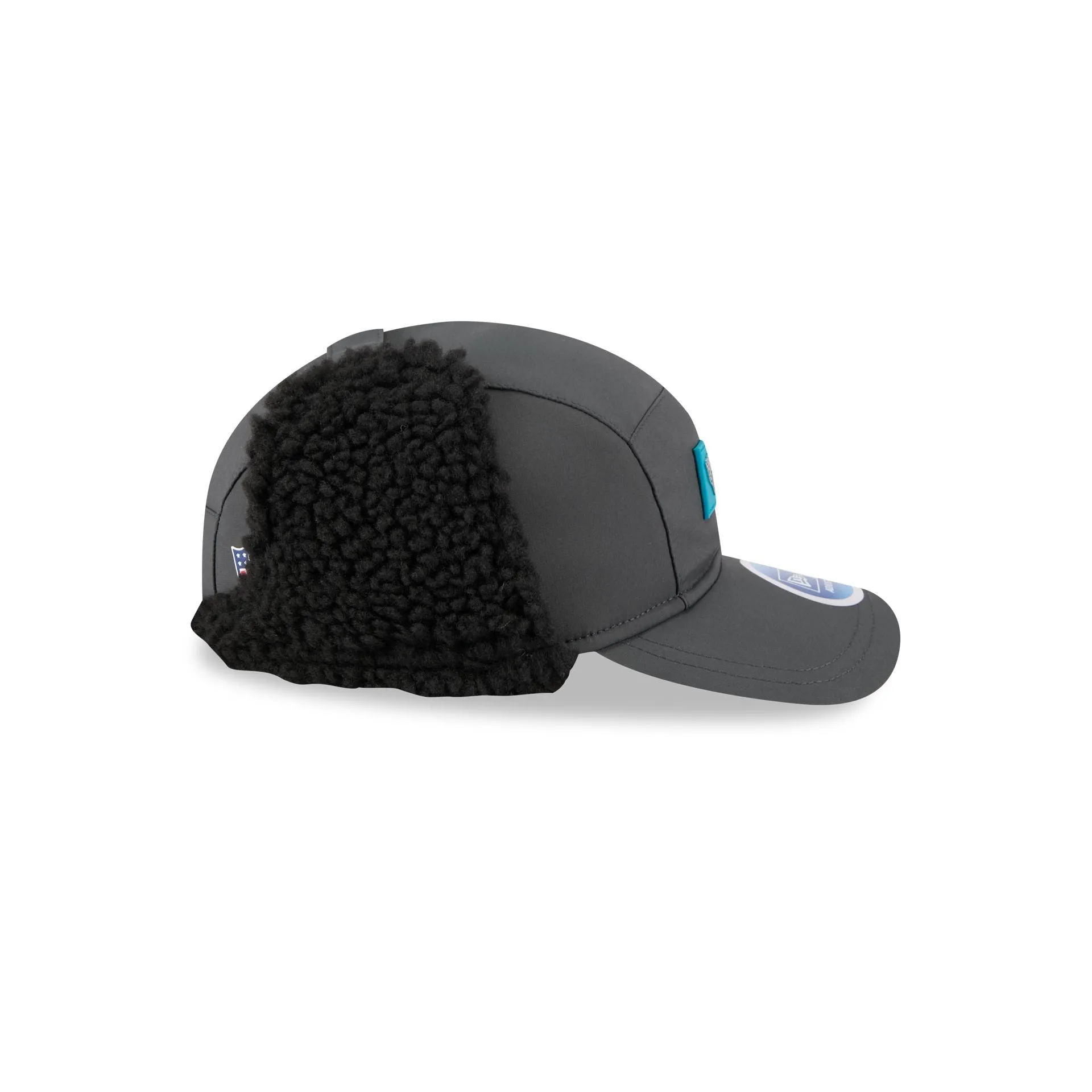 Jacksonville Jaguars 2025 Sideline Cold Weather Steel Clouds Runner Dogear Adjustable Hat sold by New Era product image thumbnail 5