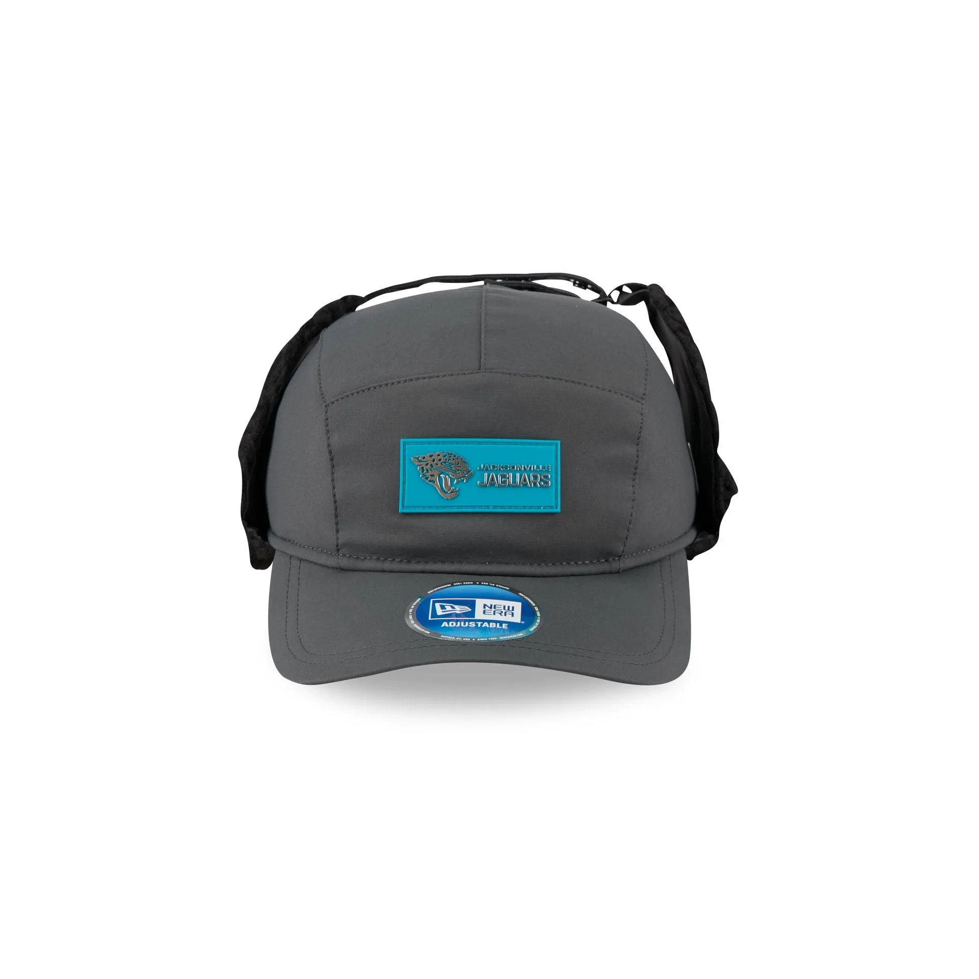 Jacksonville Jaguars 2025 Sideline Cold Weather Steel Clouds Runner Dogear Adjustable Hat sold by New Era product image thumbnail 2
