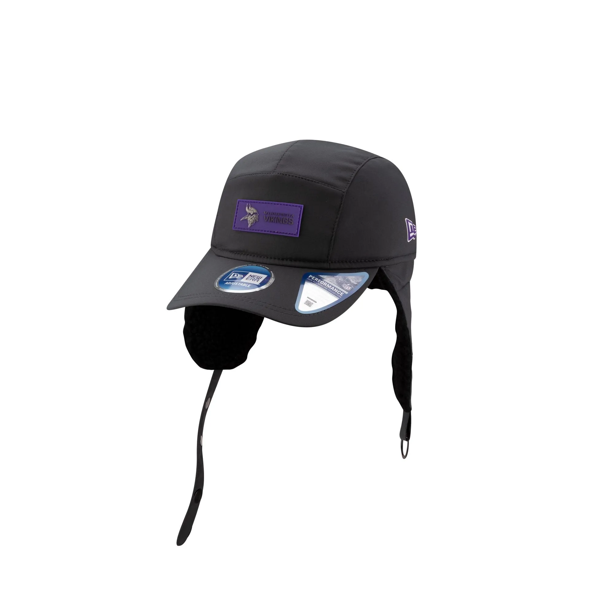 Minnesota Vikings 2025 Sideline Cold Weather Steel Clouds Runner Dogear Adjustable Hat sold by New Era product image thumbnail 2
