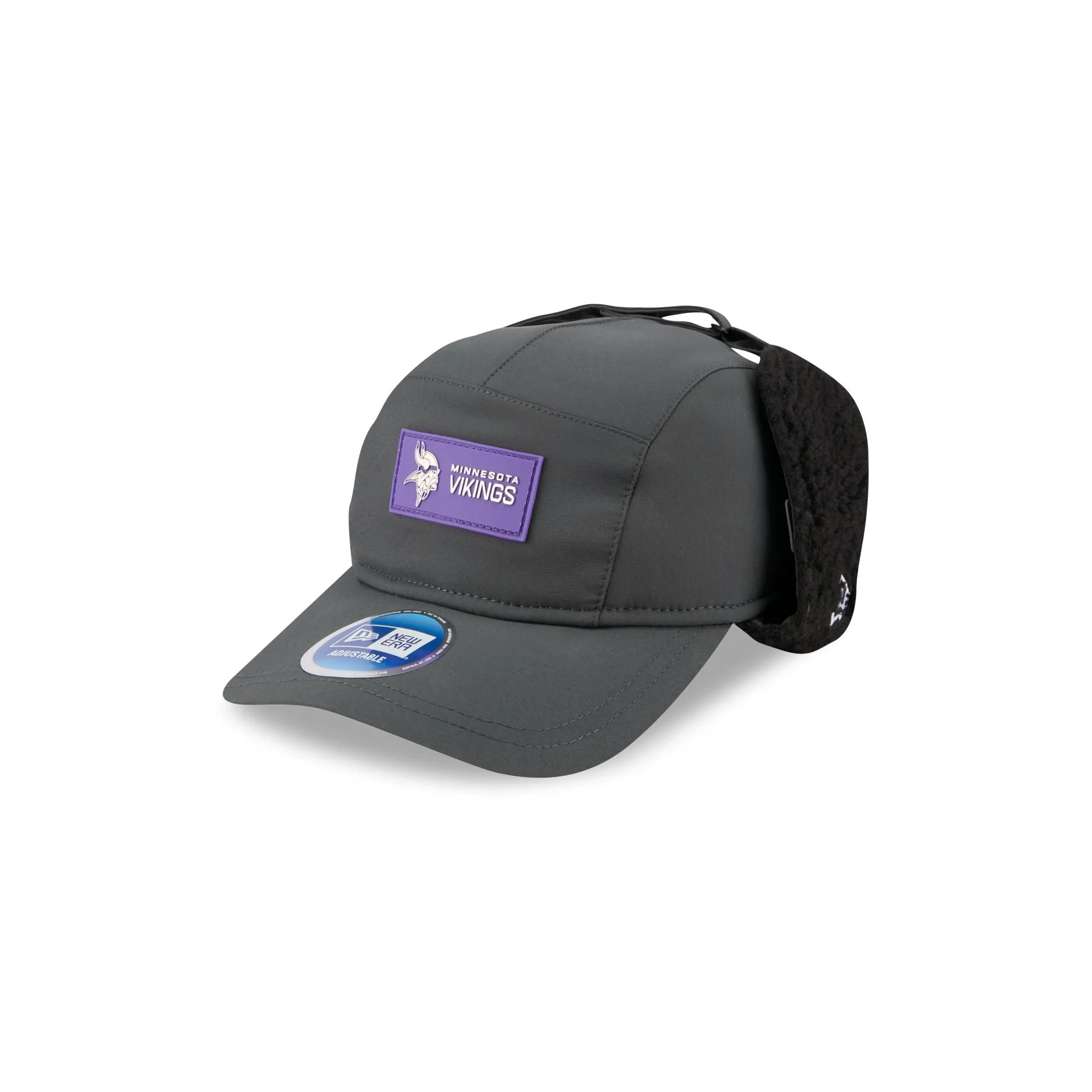 Minnesota Vikings 2025 Sideline Cold Weather Steel Clouds Runner Dogear Adjustable Hat sold by New Era
