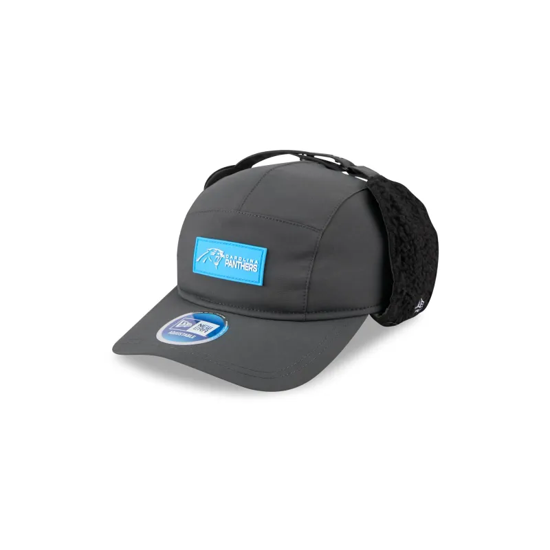 Carolina Panthers 2025 Sideline Cold Weather Steel Clouds Runner Dogear Adjustable Hat sold by New Era