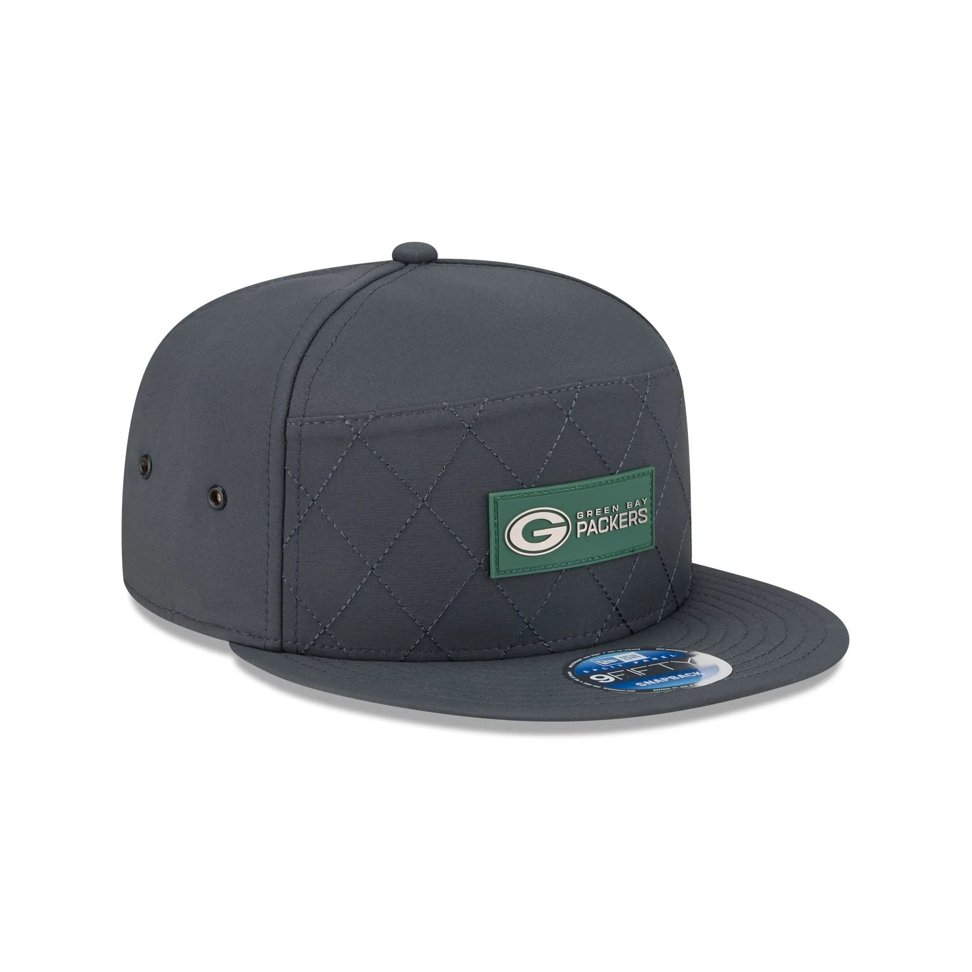 Green Bay Packers 2025 Sideline Cold Weather Steel Clouds Split Panel 9FIFTY Snapback Hat sold by New Era product image thumbnail 3