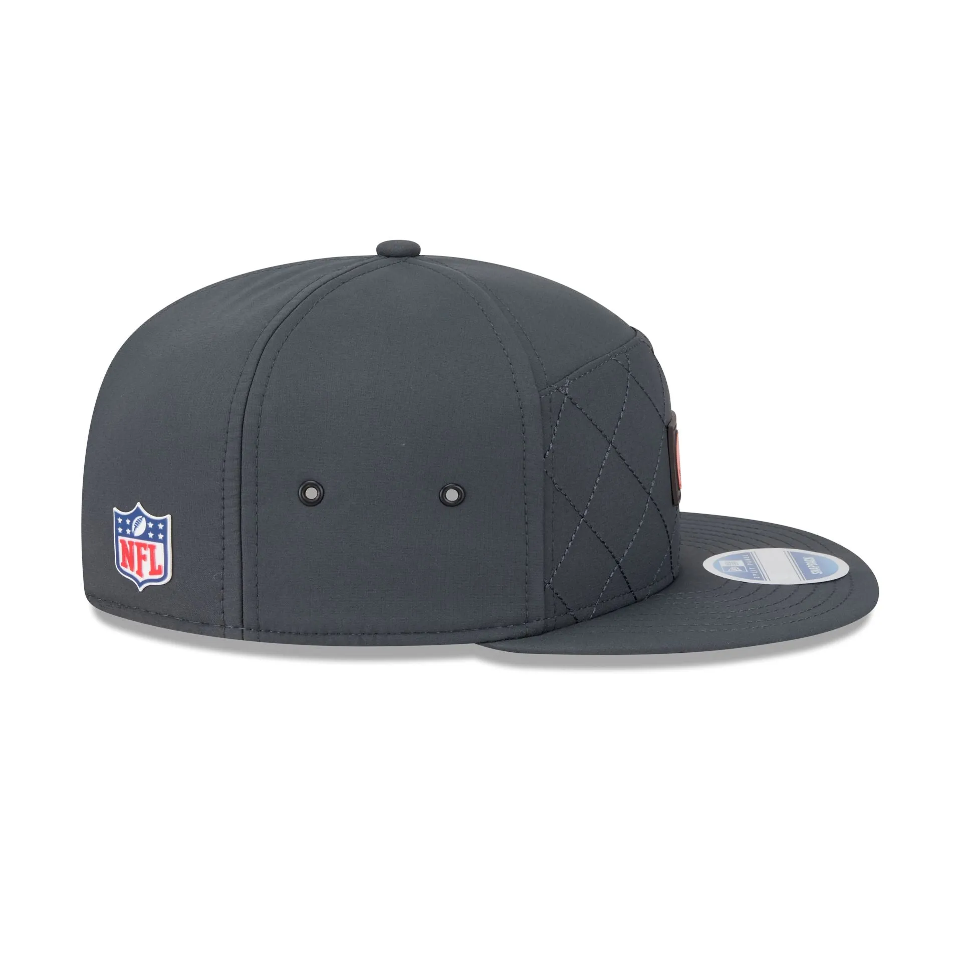 Cleveland Browns 2025 Sideline Cold Weather Steel Clouds Split Panel 9FIFTY Snapback Hat sold by New Era product image thumbnail 5