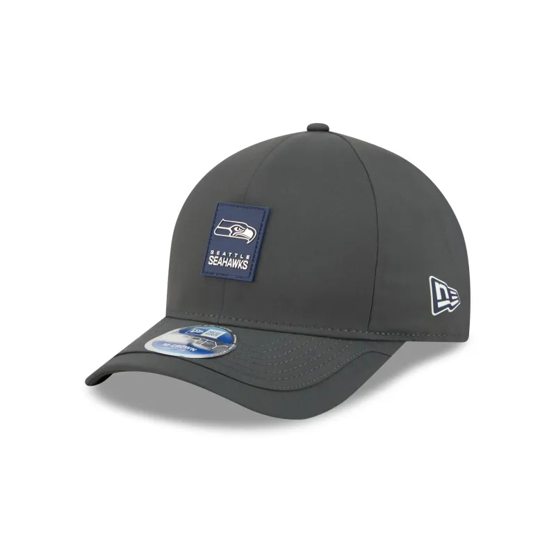 Seattle Seahawks 2025 Sideline Cold Weather Steel Clouds 9FORTY M-Crown Snapback Hat sold by New Era