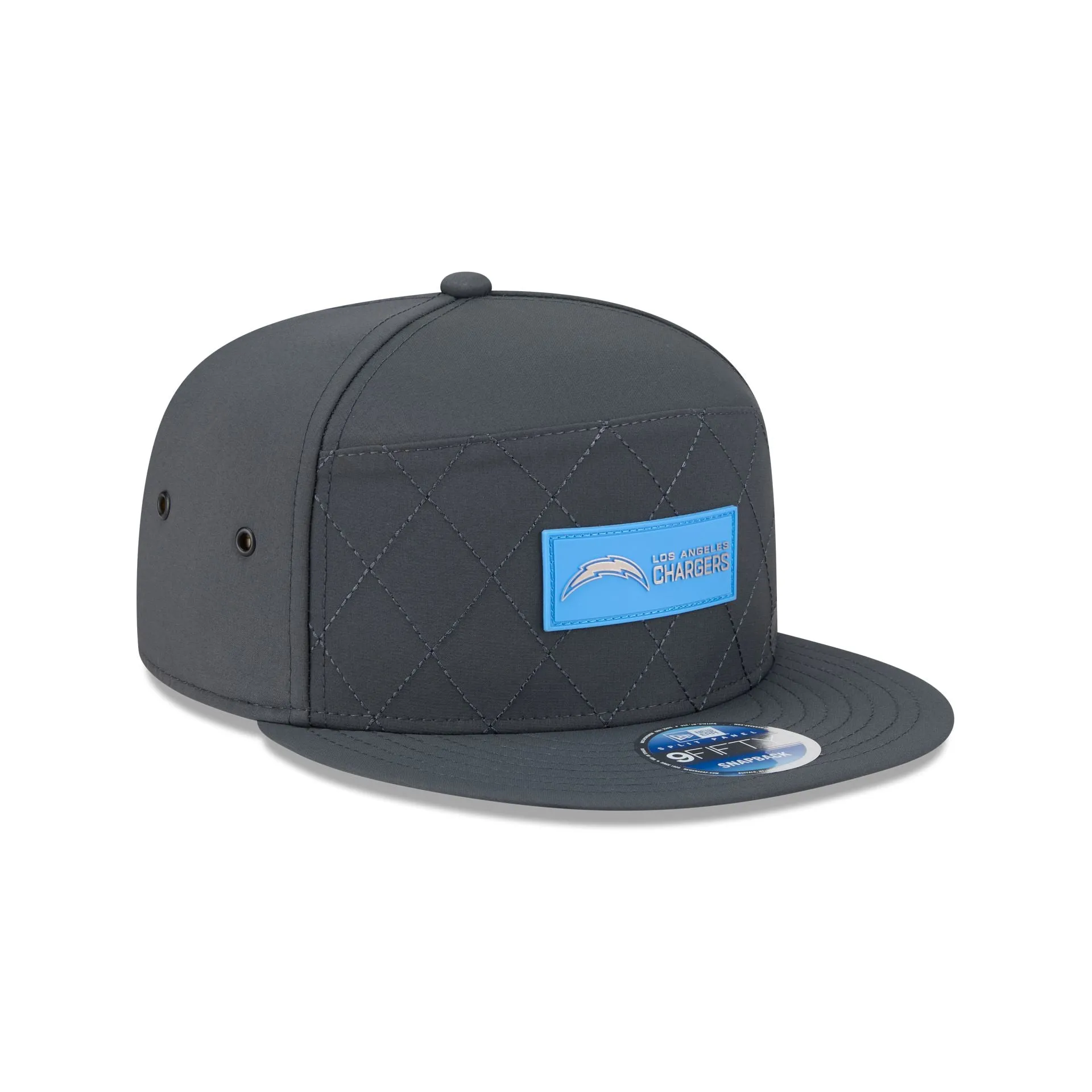 Los Angeles Chargers 2025 Sideline Cold Weather Steel Clouds Split Panel 9FIFTY Snapback Hat sold by New Era product image thumbnail 3