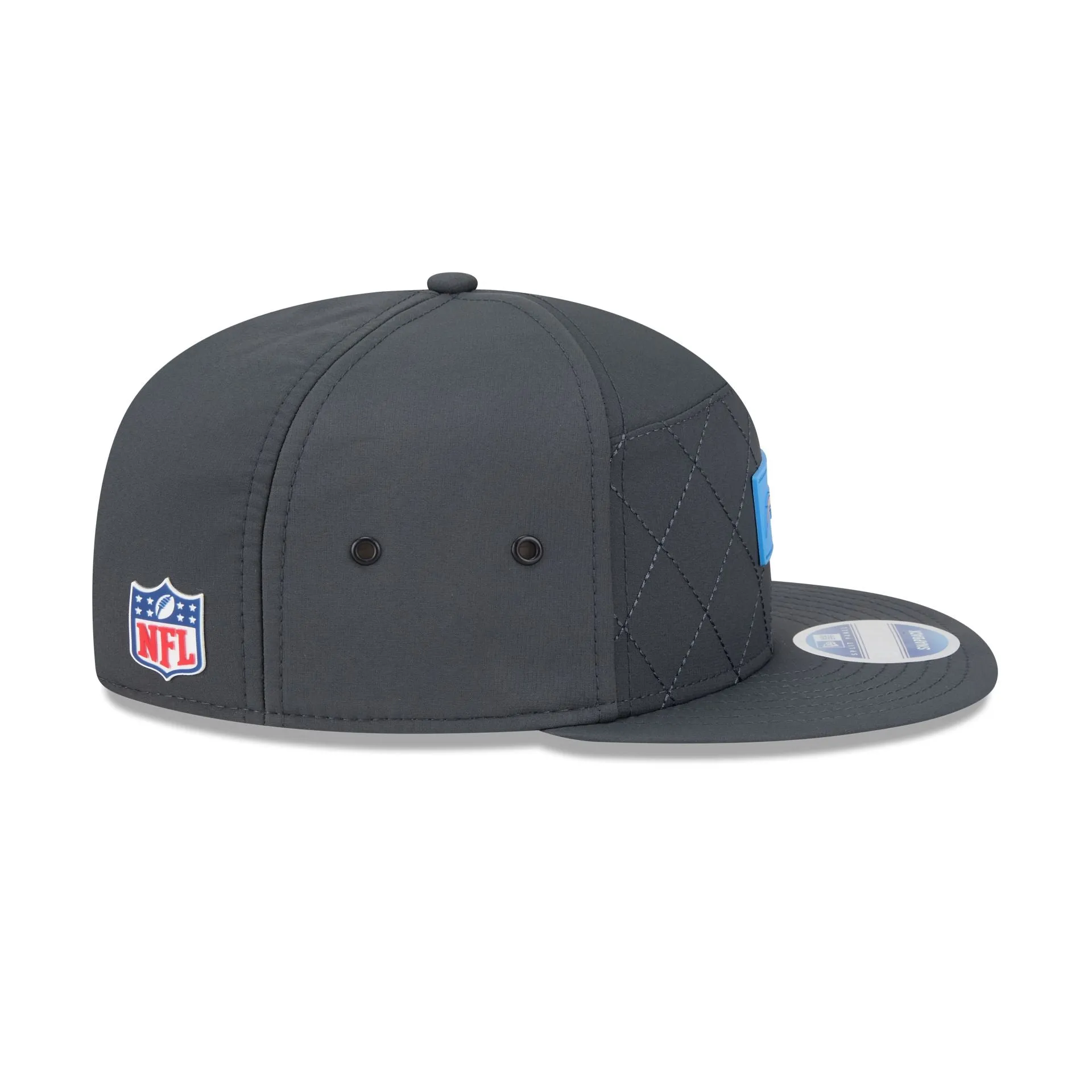 Los Angeles Chargers 2025 Sideline Cold Weather Steel Clouds Split Panel 9FIFTY Snapback Hat sold by New Era product image thumbnail 5