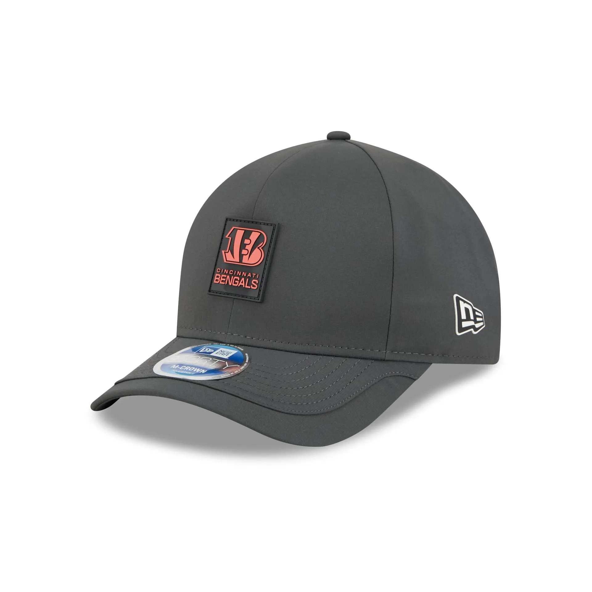 Cincinnati Bengals 2025 Sideline Cold Weather Steel Clouds 9FORTY M-Crown Snapback Hat sold by New Era