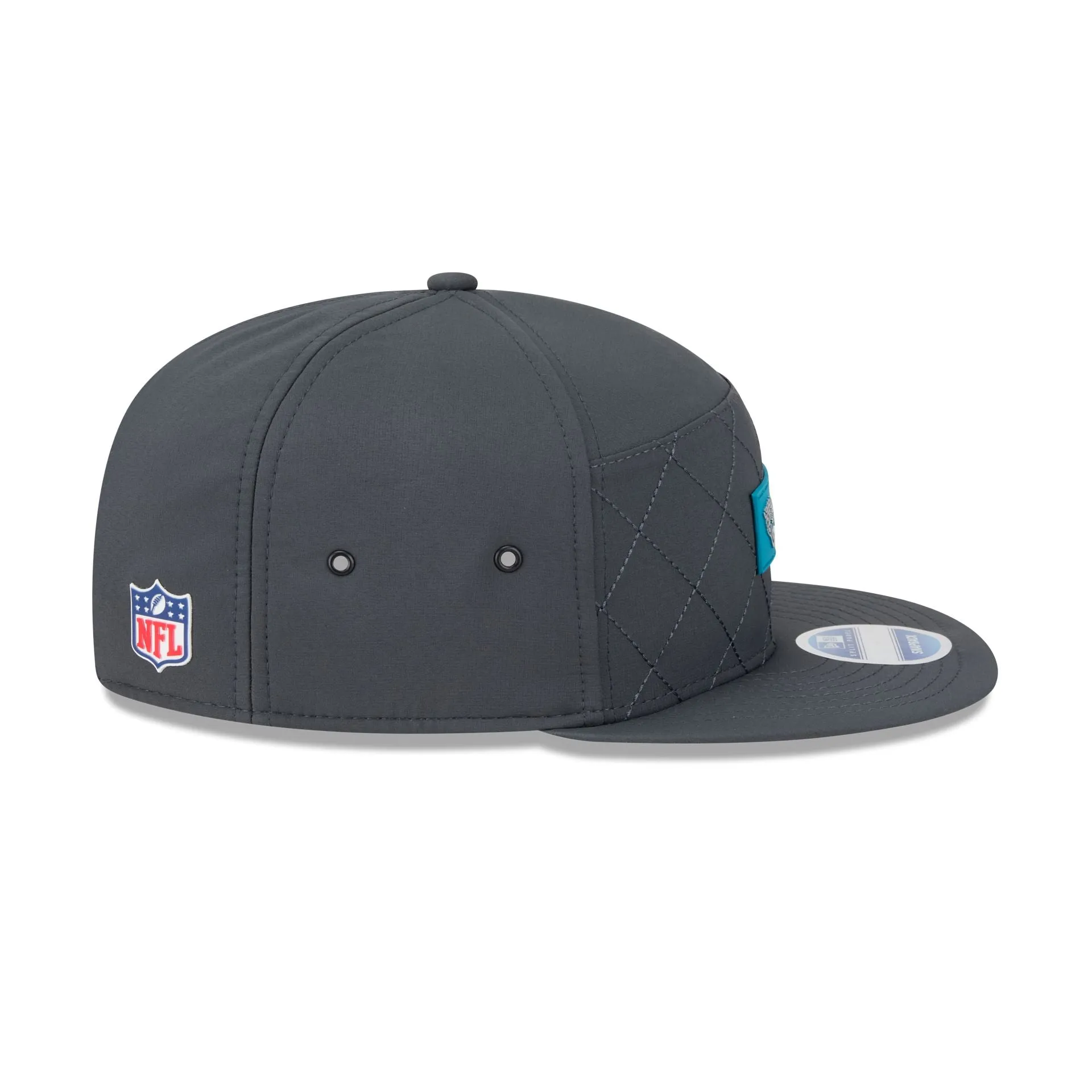 Jacksonville Jaguars 2025 Sideline Cold Weather Steel Clouds Split Panel 9FIFTY Snapback Hat sold by New Era product image thumbnail 5