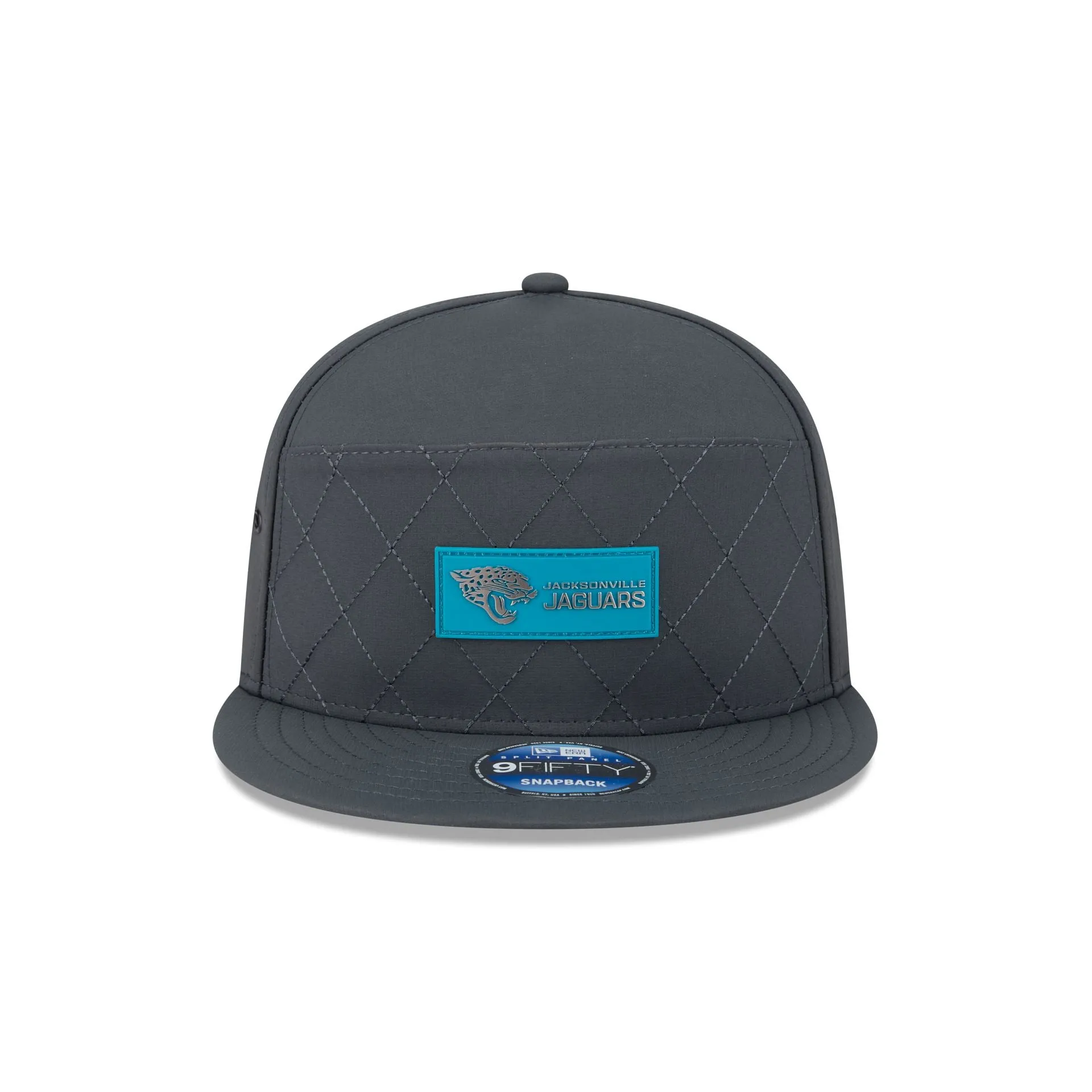 Jacksonville Jaguars 2025 Sideline Cold Weather Steel Clouds Split Panel 9FIFTY Snapback Hat sold by New Era product image thumbnail 2