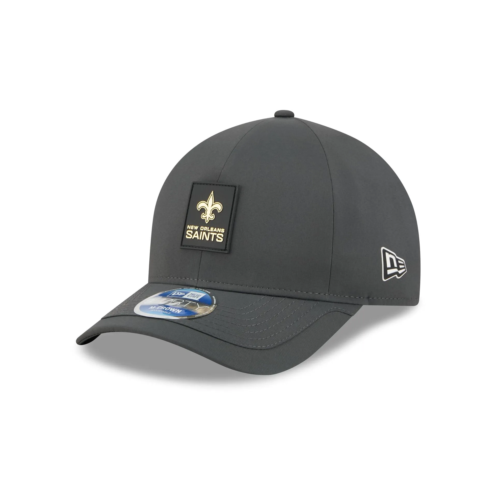 New Orleans Saints 2025 Sideline Cold Weather Steel Clouds 9FORTY M-Crown Snapback Hat sold by New Era