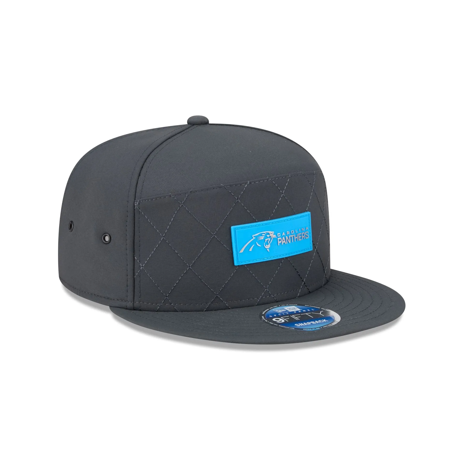 Carolina Panthers 2025 Sideline Cold Weather Steel Clouds Split Panel 9FIFTY Snapback Hat sold by New Era product image thumbnail 3