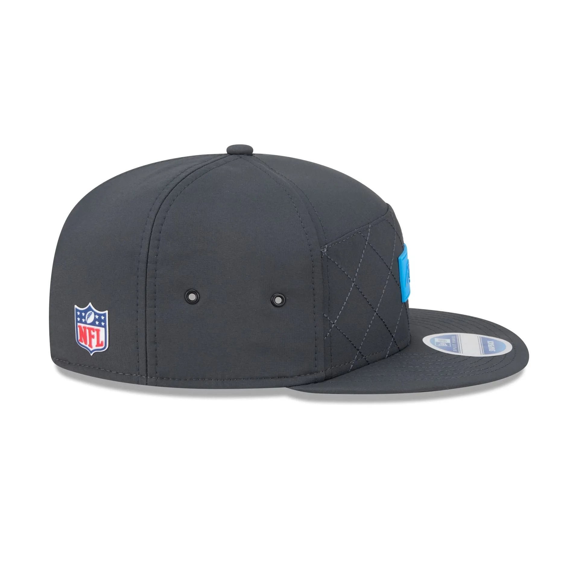 Carolina Panthers 2025 Sideline Cold Weather Steel Clouds Split Panel 9FIFTY Snapback Hat sold by New Era product image thumbnail 5