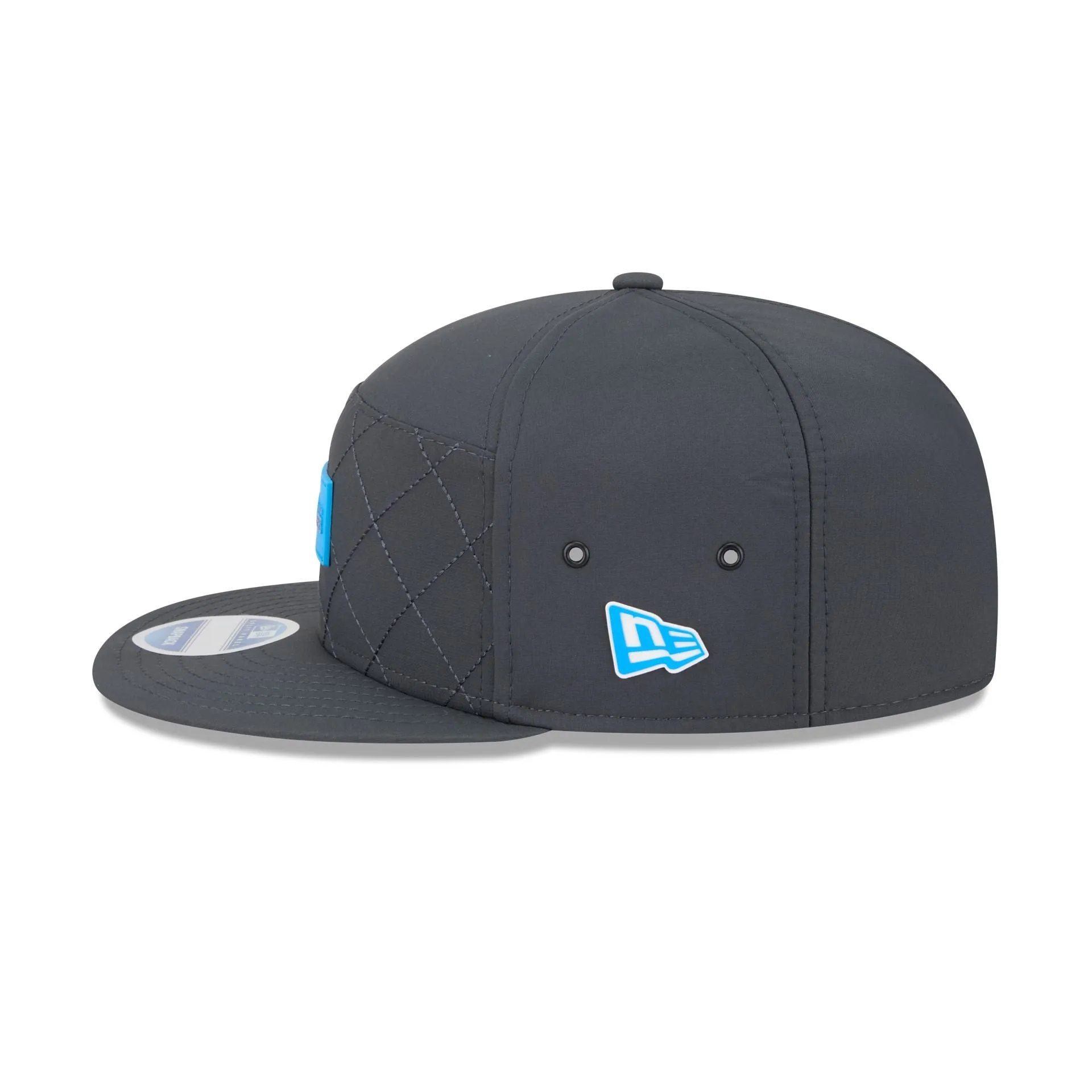 Carolina Panthers 2025 Sideline Cold Weather Steel Clouds Split Panel 9FIFTY Snapback Hat sold by New Era product image thumbnail 4