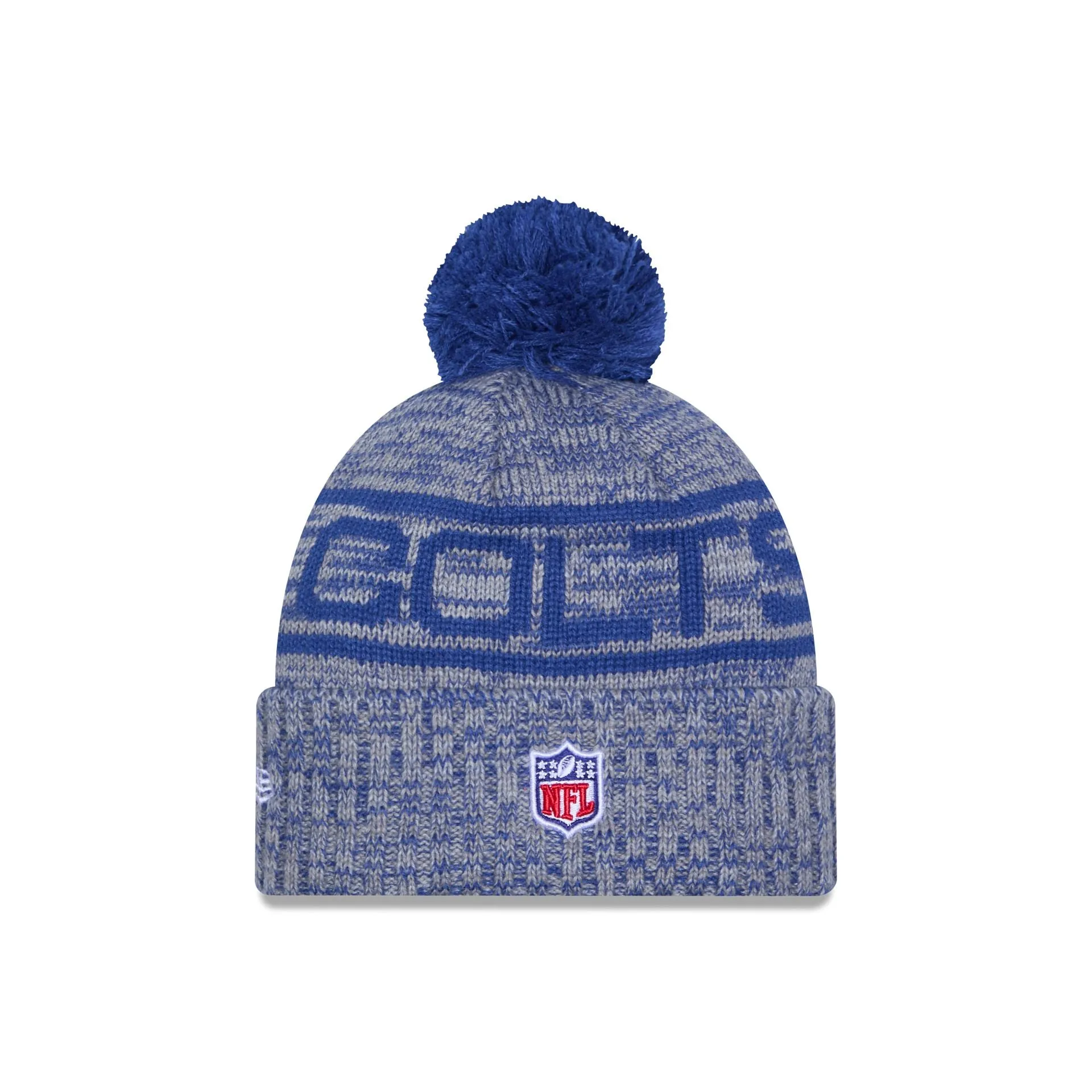 Indianapolis Colts 2025 Sideline Cold Weather Pom Knit Hat sold by New Era product image thumbnail 4