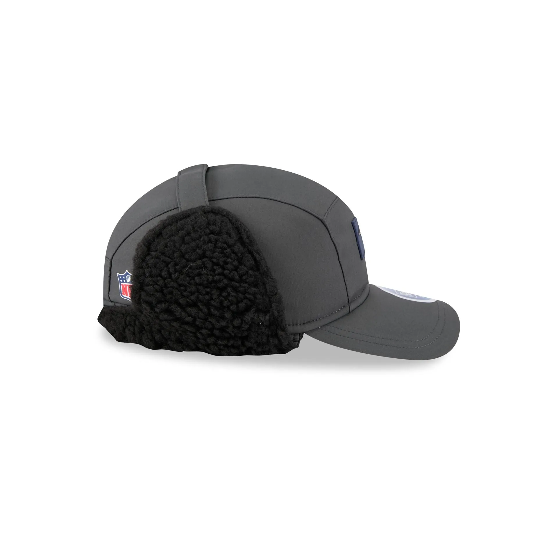 New England Patriots 2025 Sideline Cold Weather Steel Clouds Runner Dogear Adjustable Hat sold by New Era product image thumbnail 5