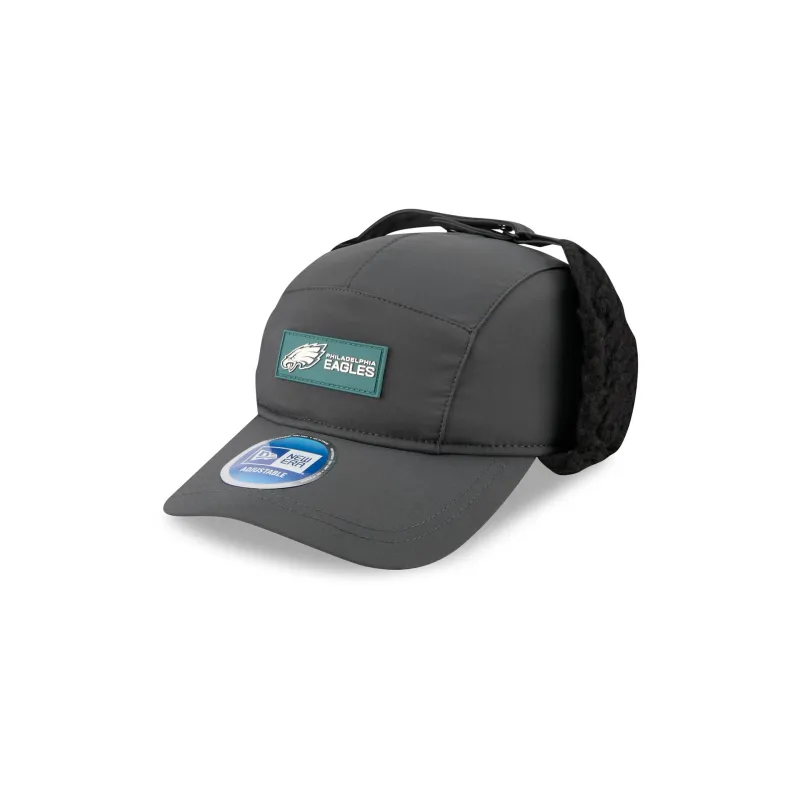 Philadelphia Eagles 2025 Sideline Cold Weather Steel Clouds Runner Dogear Adjustable Hat sold by New Era
