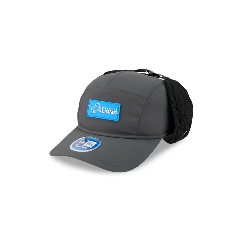 Detroit Lions 2025 Sideline Cold Weather Steel Clouds Runner Dogear Adjustable Hat sold by New Era