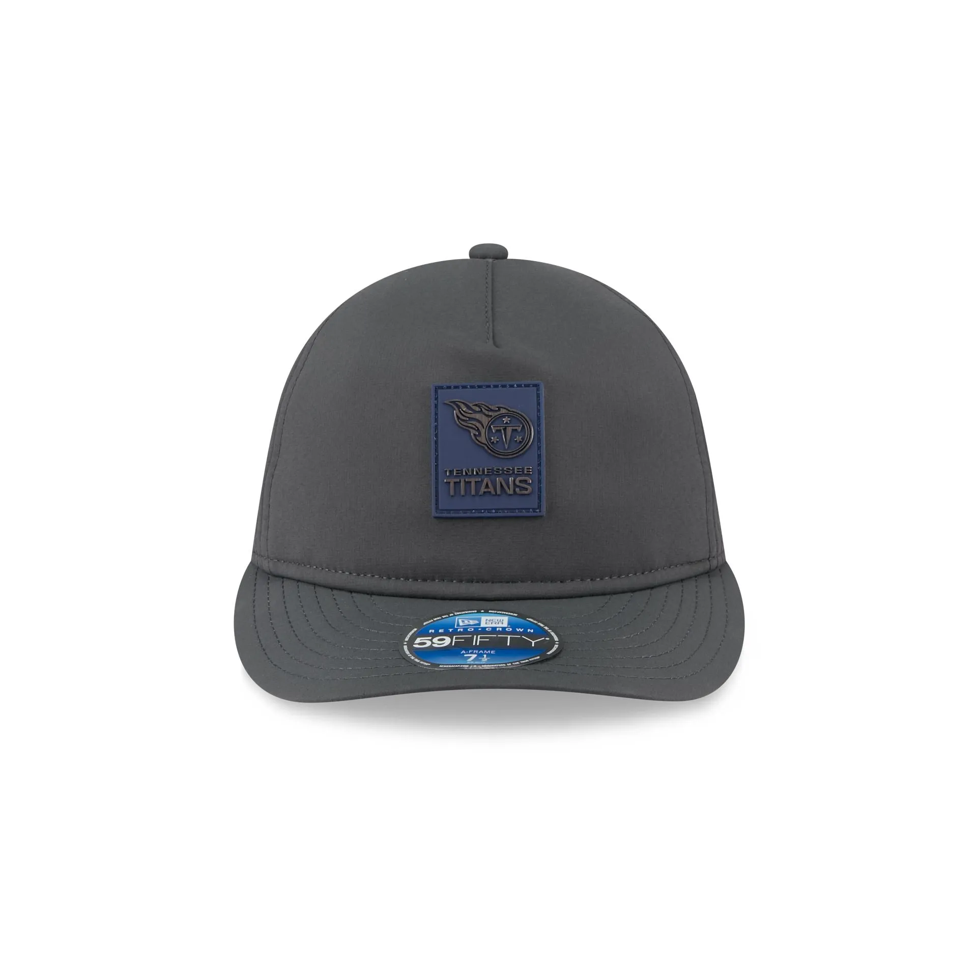 Tennessee Titans 2025 Sideline Cold Weather Steel Clouds Retro Crown 59FIFTY A-Frame Fitted Hat sold by New Era product image thumbnail 2