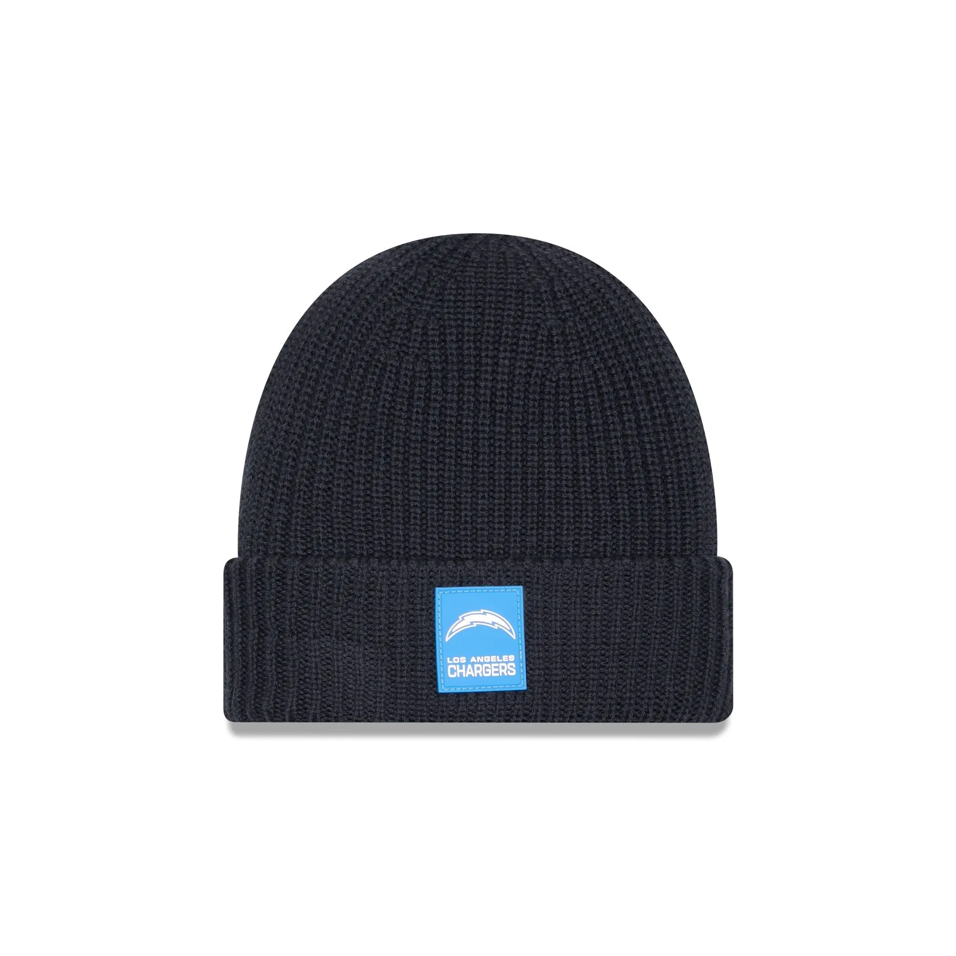 Los Angeles Chargers 2025 Sideline Cold Weather Steel Clouds Cuff Knit Beanie sold by New Era