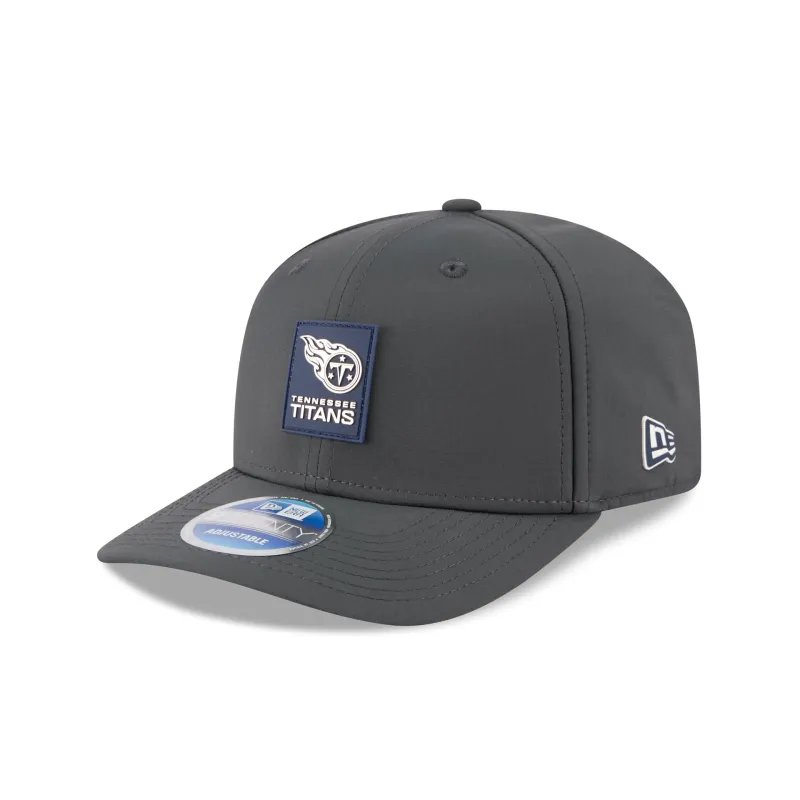 Tennessee Titans 2025 Sideline Cold Weather Steel Clouds 9SEVENTY Stretch-Snap Hat sold by New Era