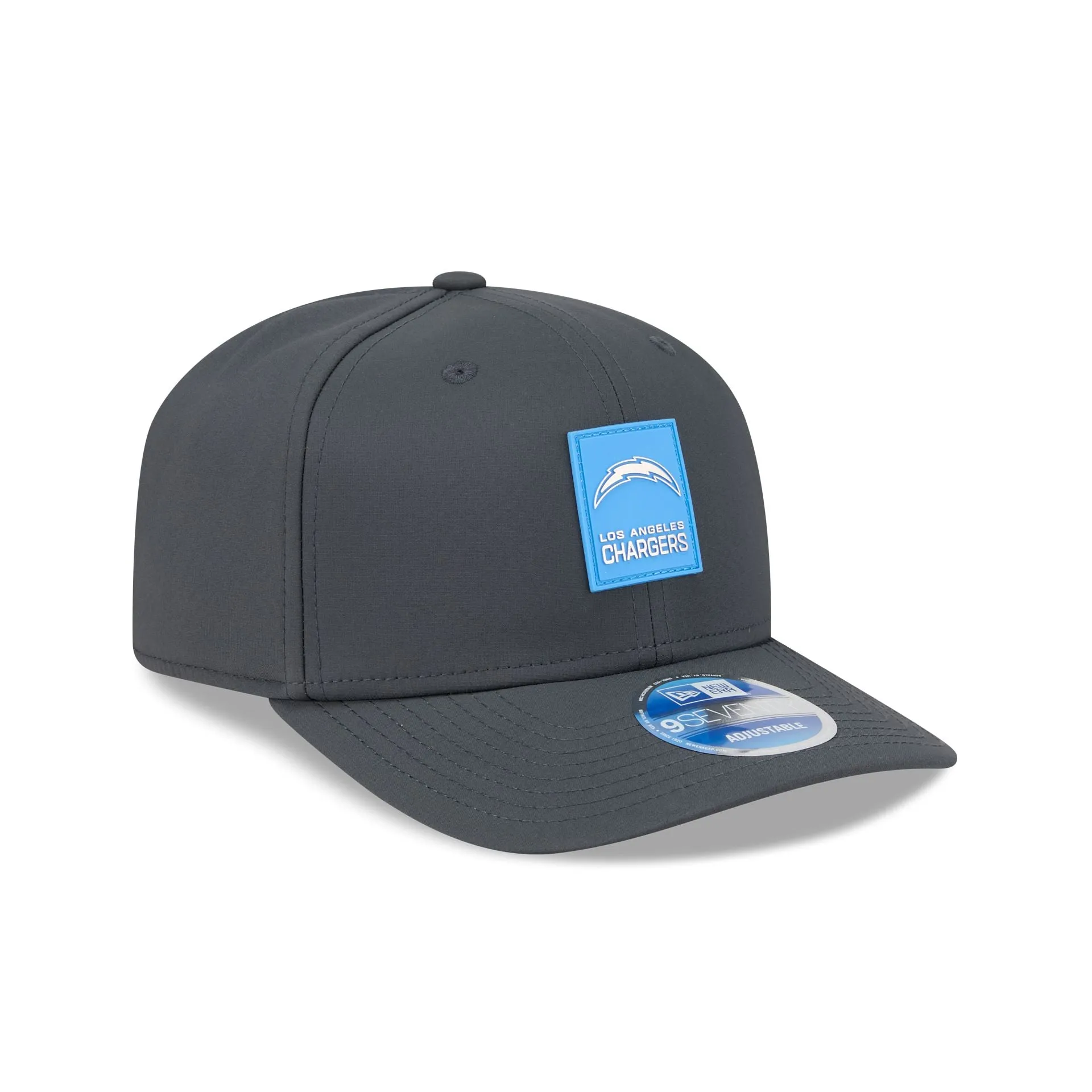 Los Angeles Chargers 2025 Sideline Cold Weather Steel Clouds 9SEVENTY Stretch-Snap Hat sold by New Era product image thumbnail 3