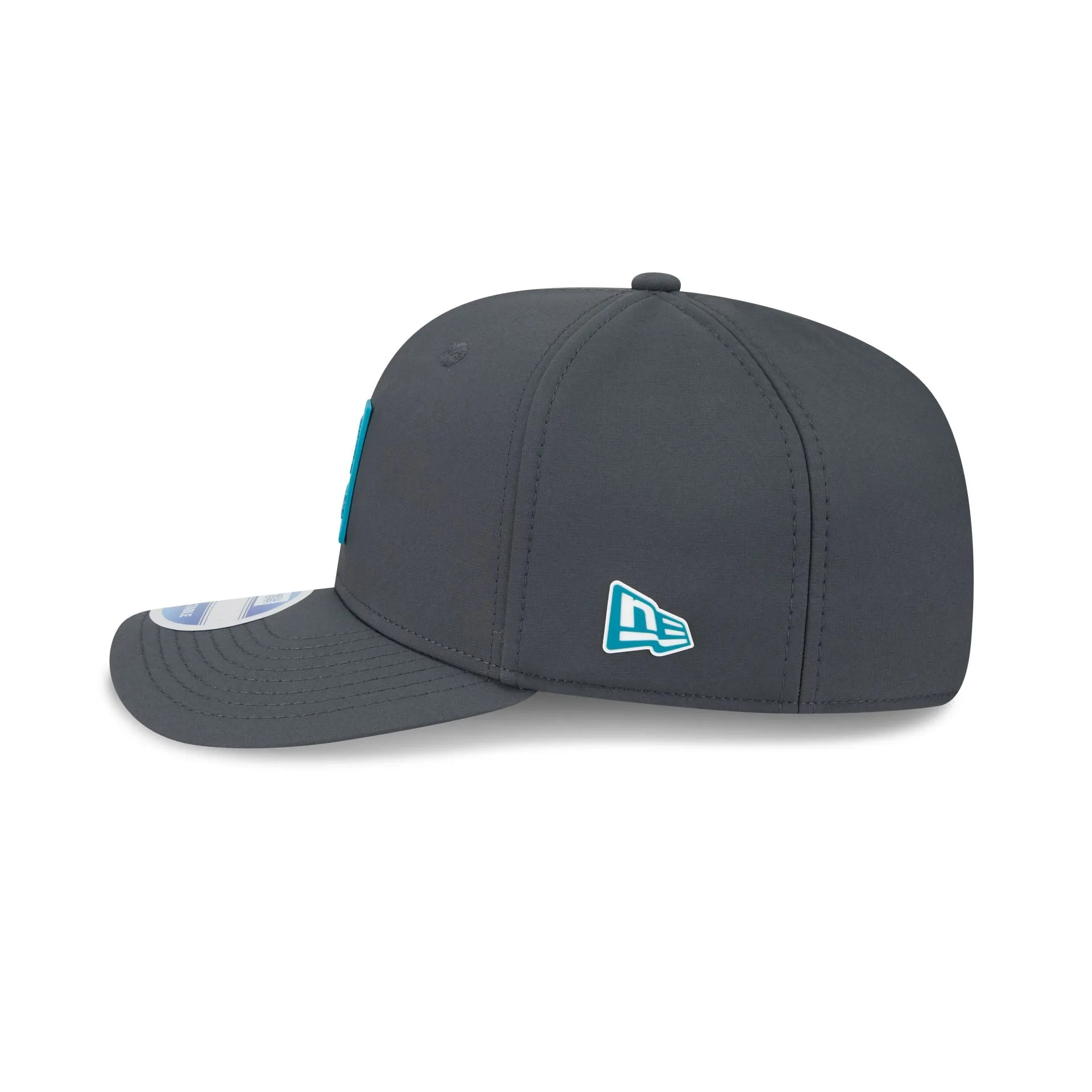 Jacksonville Jaguars 2025 Sideline Cold Weather Steel Clouds 9SEVENTY Stretch-Snap Hat sold by New Era product image thumbnail 4