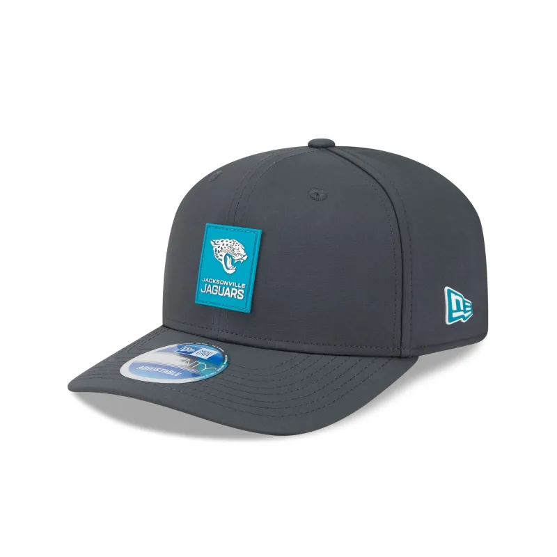 Jacksonville Jaguars 2025 Sideline Cold Weather Steel Clouds 9SEVENTY Stretch-Snap Hat sold by New Era