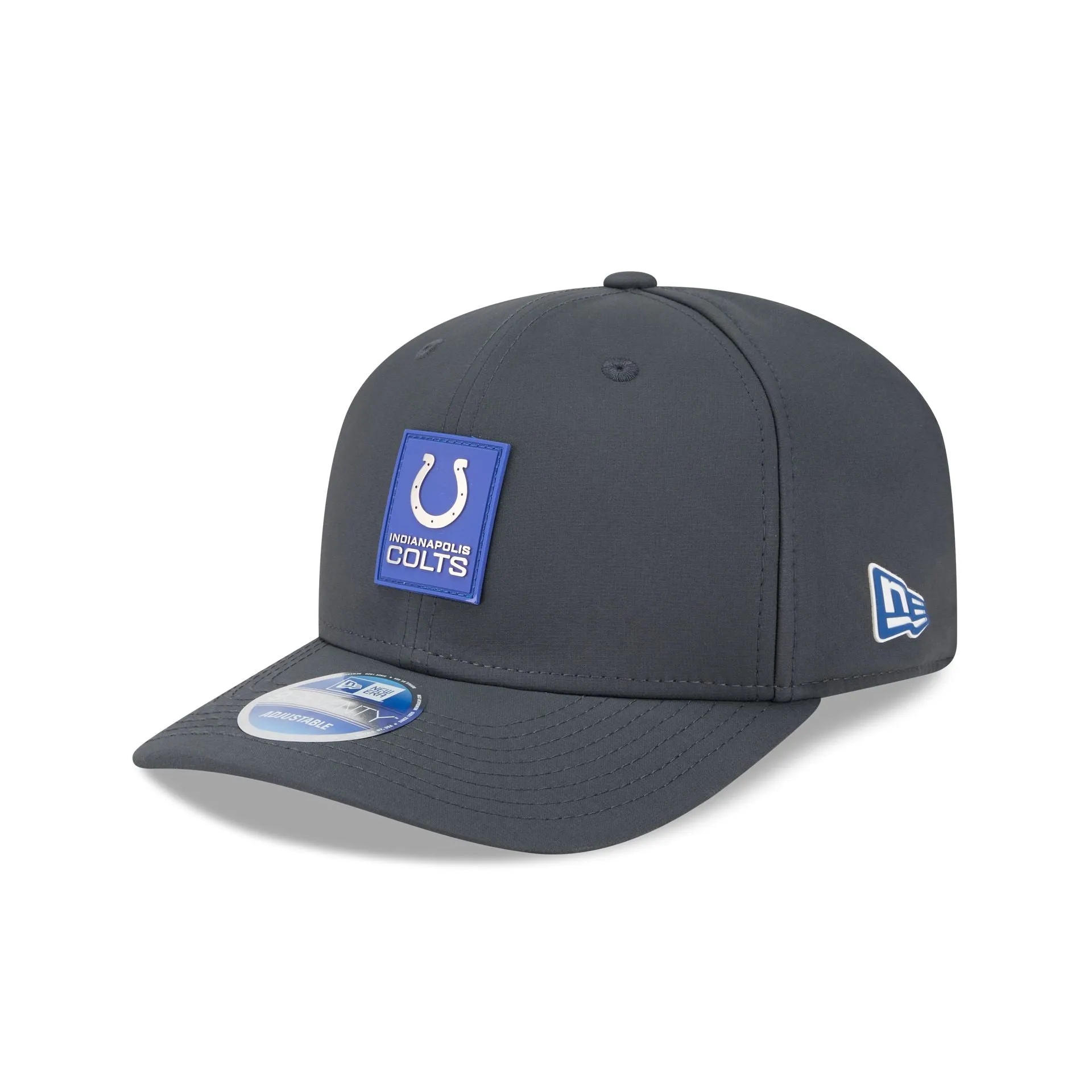 Indianapolis Colts 2025 Sideline Cold Weather Steel Clouds 9SEVENTY Stretch-Snap Hat sold by New Era