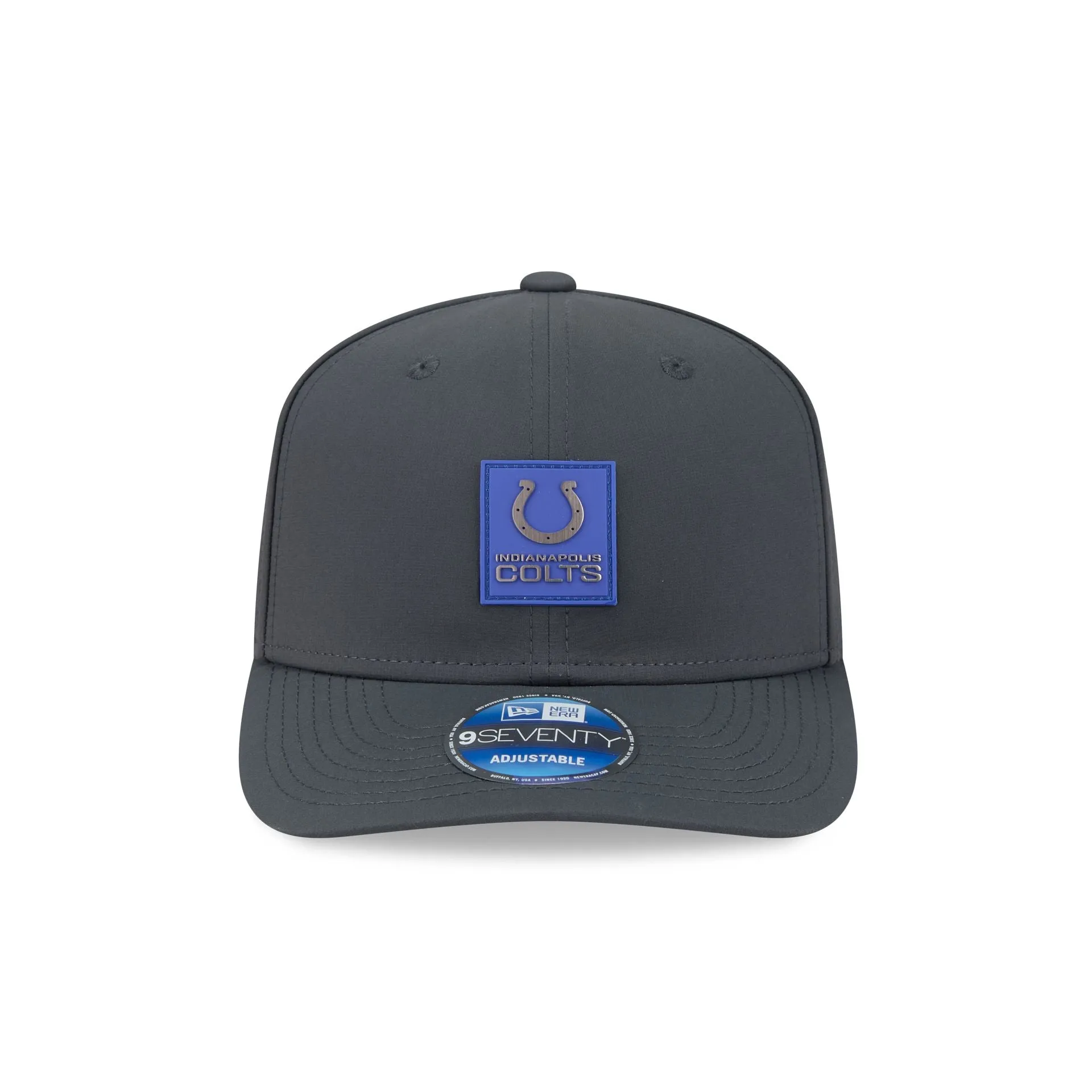 Indianapolis Colts 2025 Sideline Cold Weather Steel Clouds 9SEVENTY Stretch-Snap Hat sold by New Era product image thumbnail 2